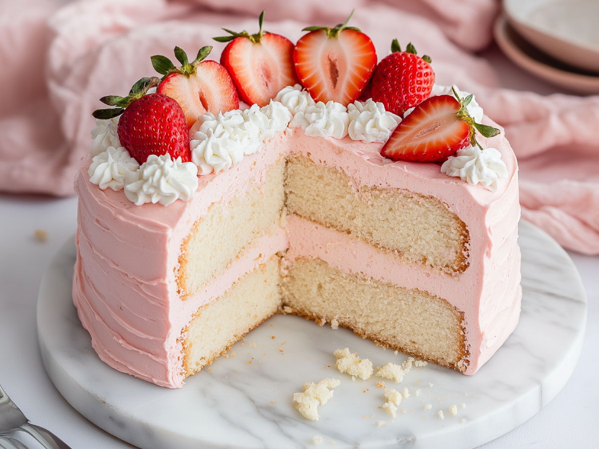 Irresistible Strawberry Cheesecake Cake | Ultimate Dessert Delight