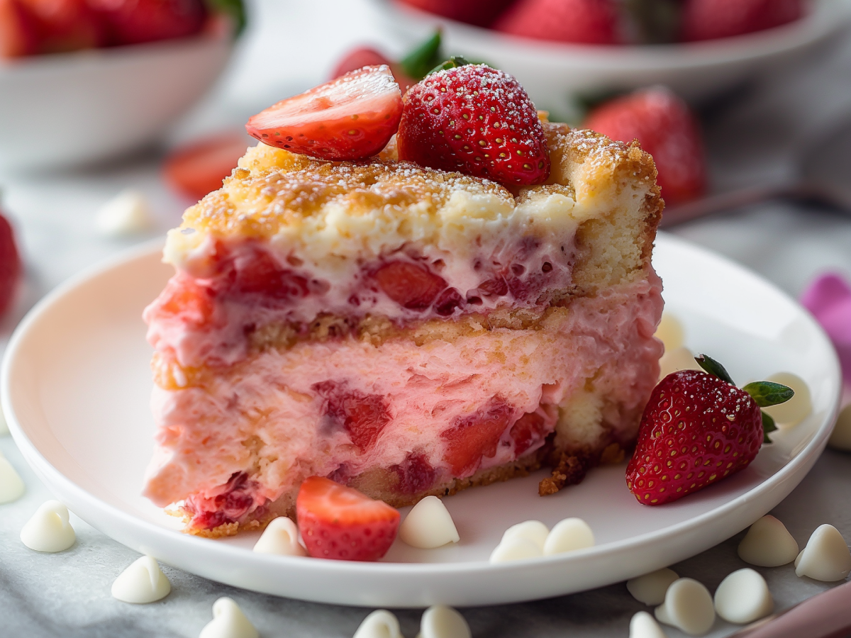 Strawberry Earthquake Cake – Irresistibly Easy Dessert!
