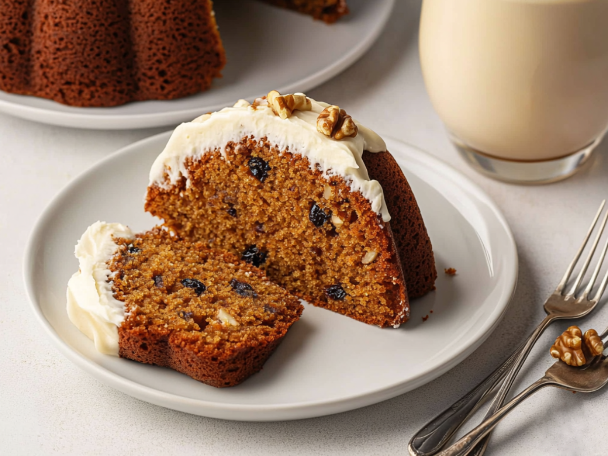 Delicious Carrot Bundt Cake with Cream Cheese Frosting