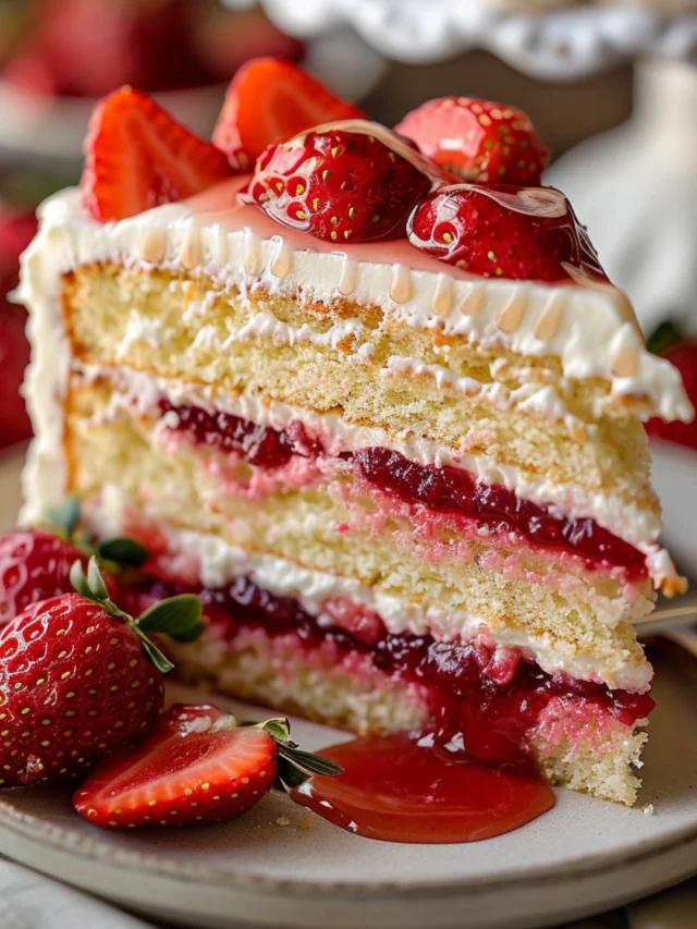 Vanilla Cake With Strawberry Filling: The Dreamy Dessert Your Sweet Tooth Deserves
