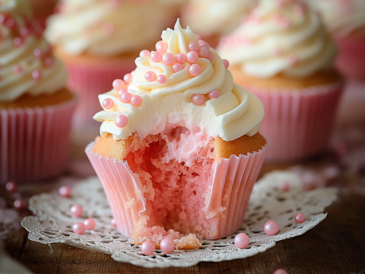 Pink Cupcakes With Cream Frosting Recipe – Easy & Delicious!