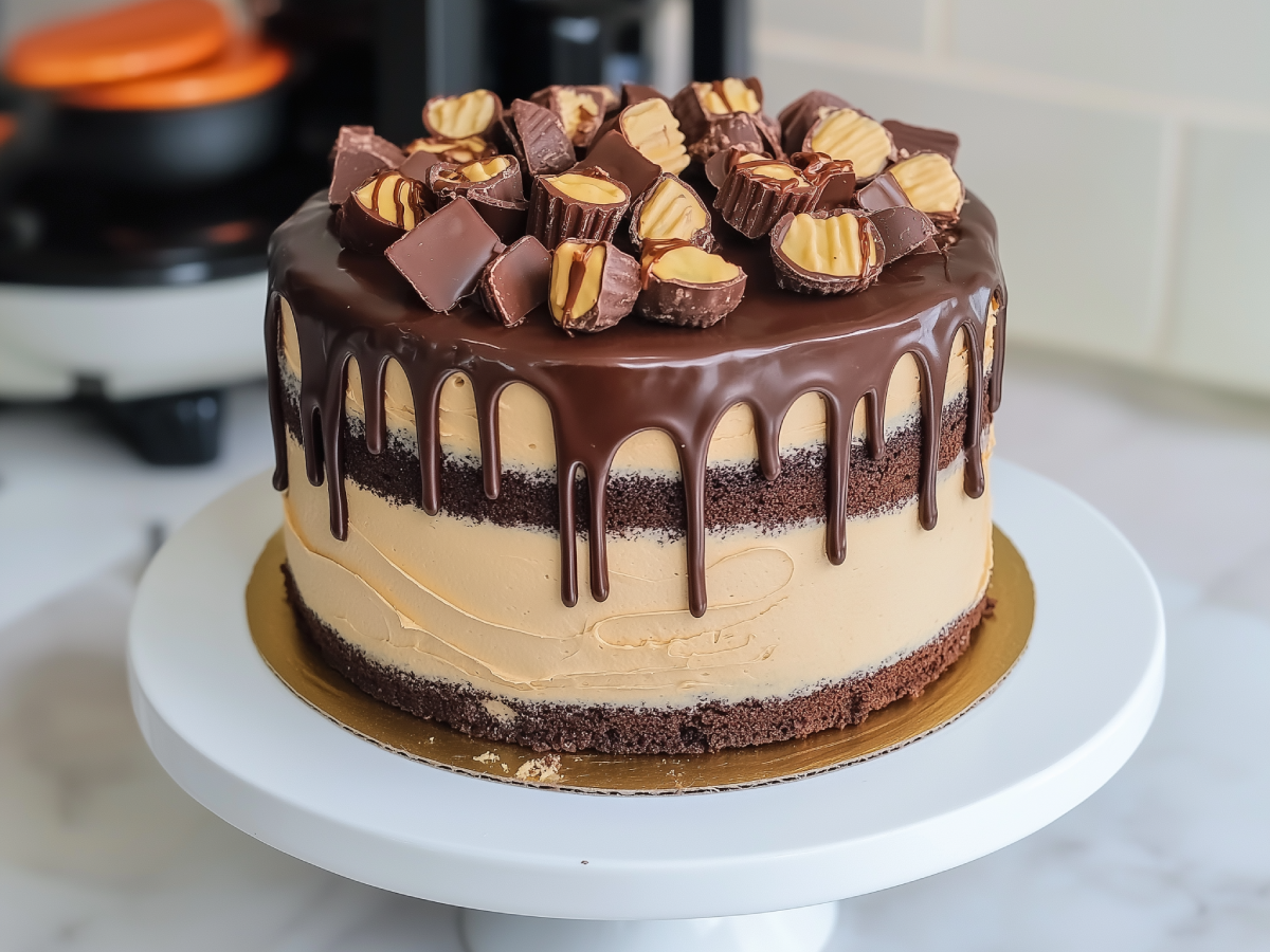 The Best Reese’s Peanut Butter Cake With Peanut Butter Cups