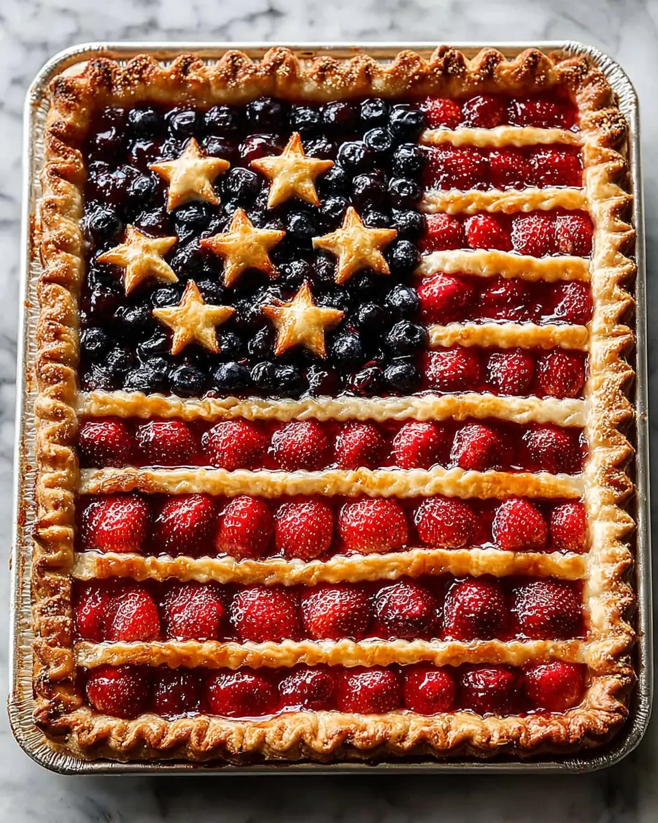 American Flag Berry Pie Recipe