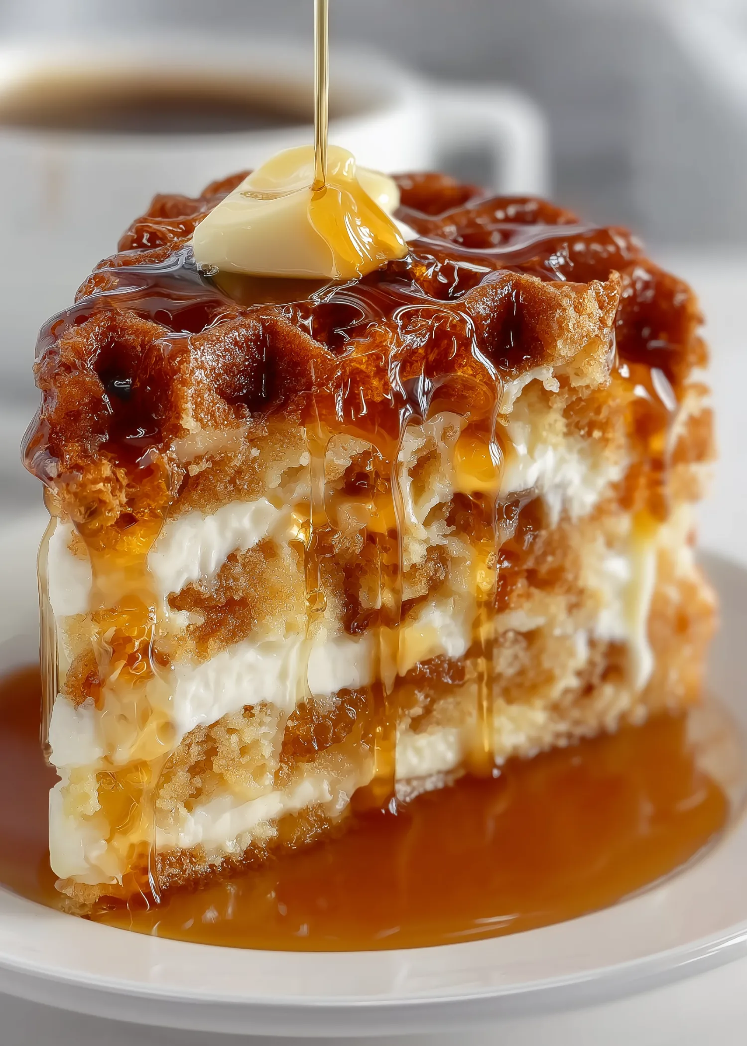Maple Belgian Waffle Cake Recipe
