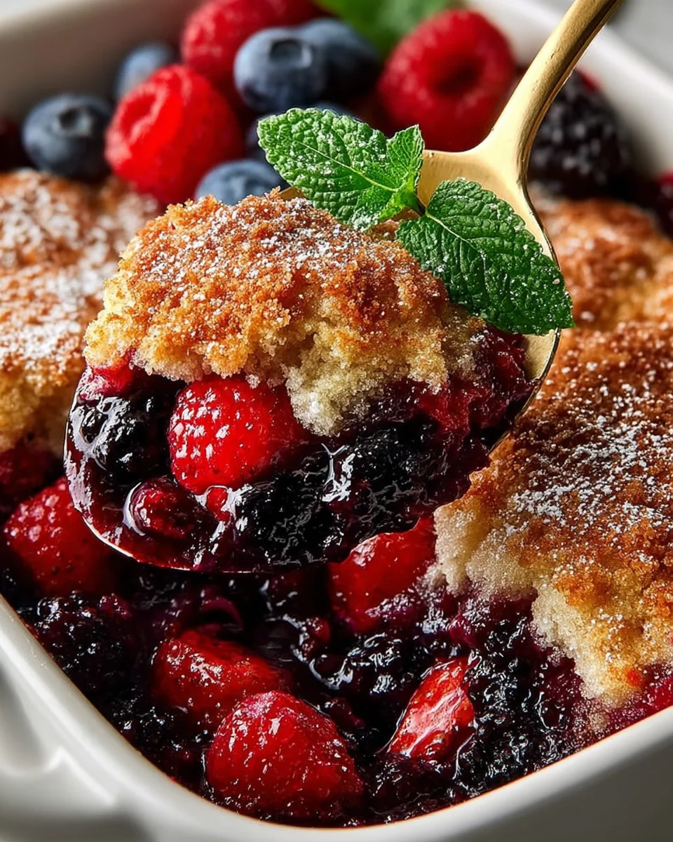 The Best Mixed Berry Cobbler Recipe