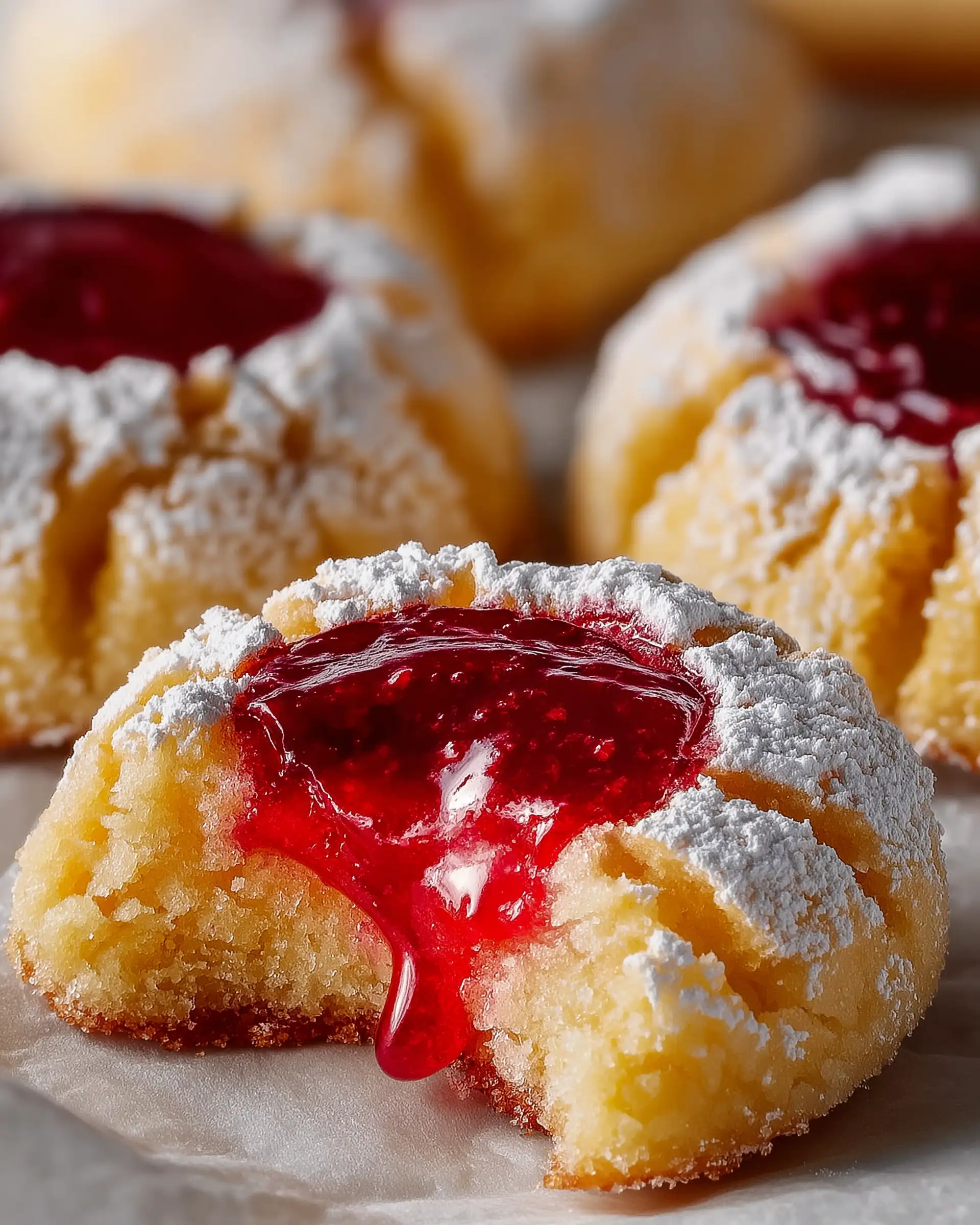 Raspberry Curd Lemon Cookies Recipe (Gluten Free)