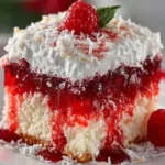 Raspberry Zinger Poke Cake Recipe