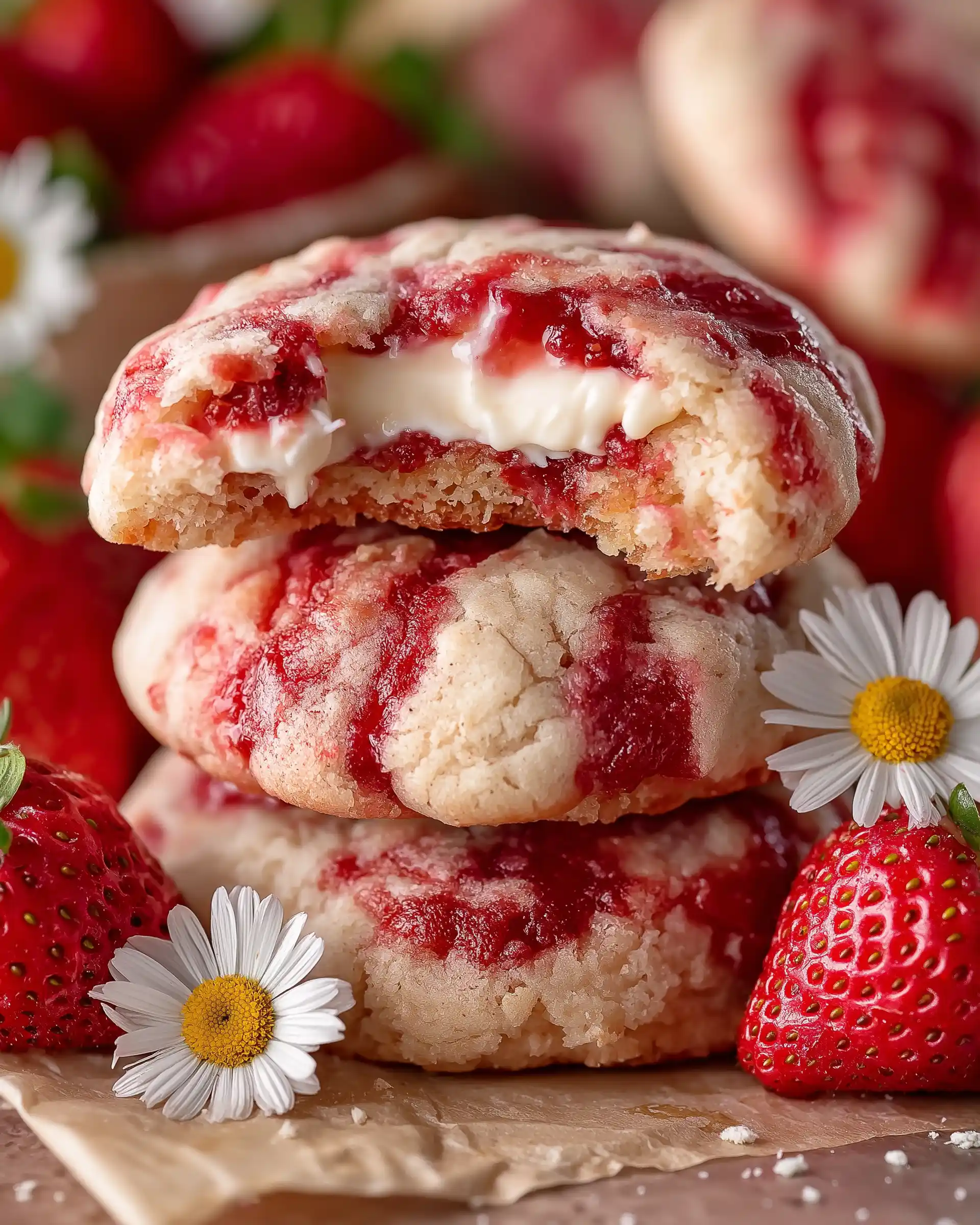 Strawberry Cheesecake Cookies Recipe