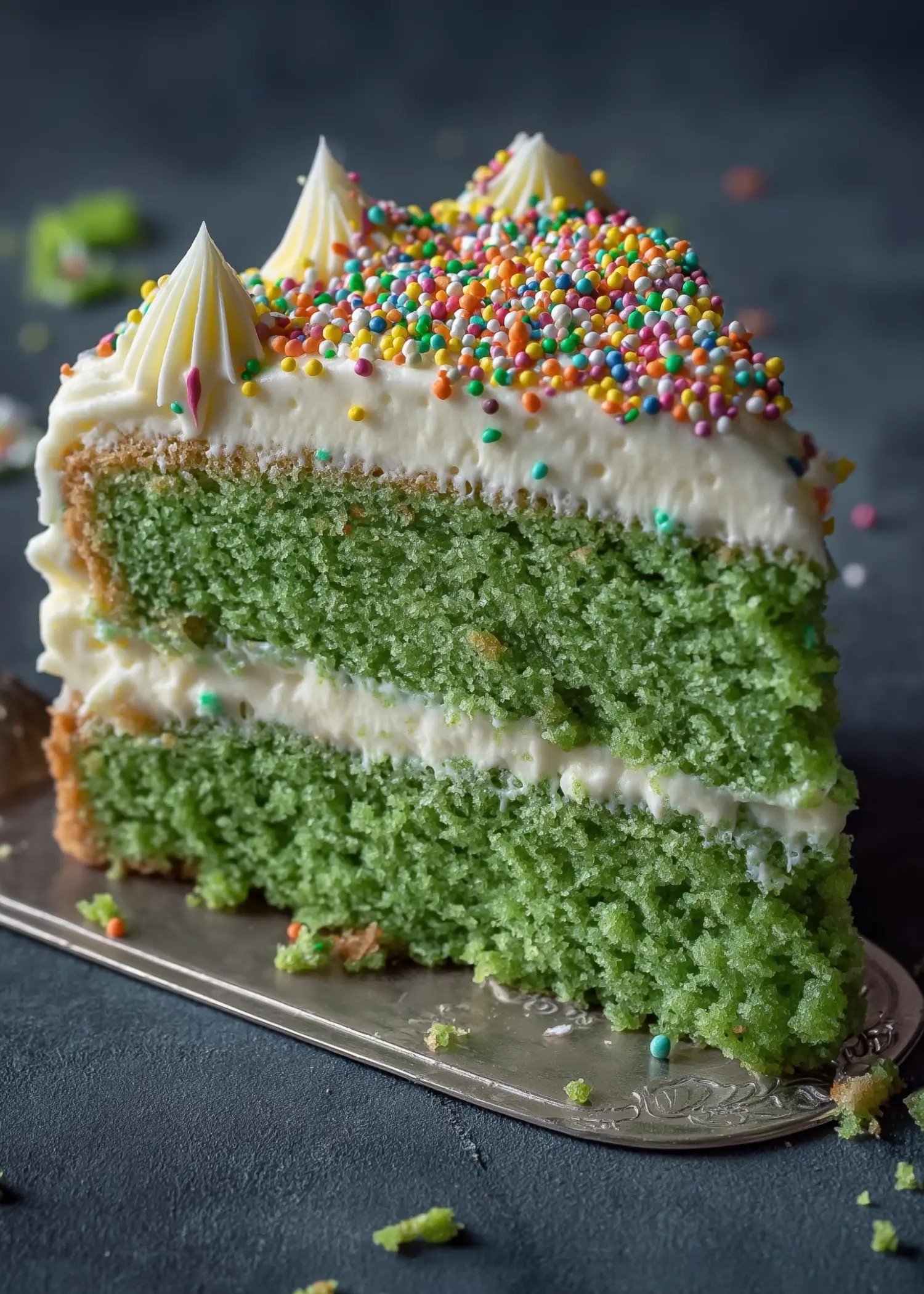 Vanilla Spinach Cake with Vanilla Frosting Recipe