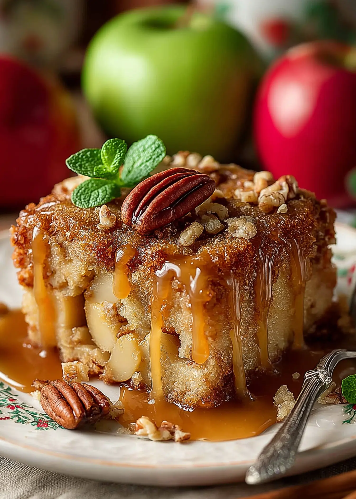 Apple Caramel Cake Recipe
