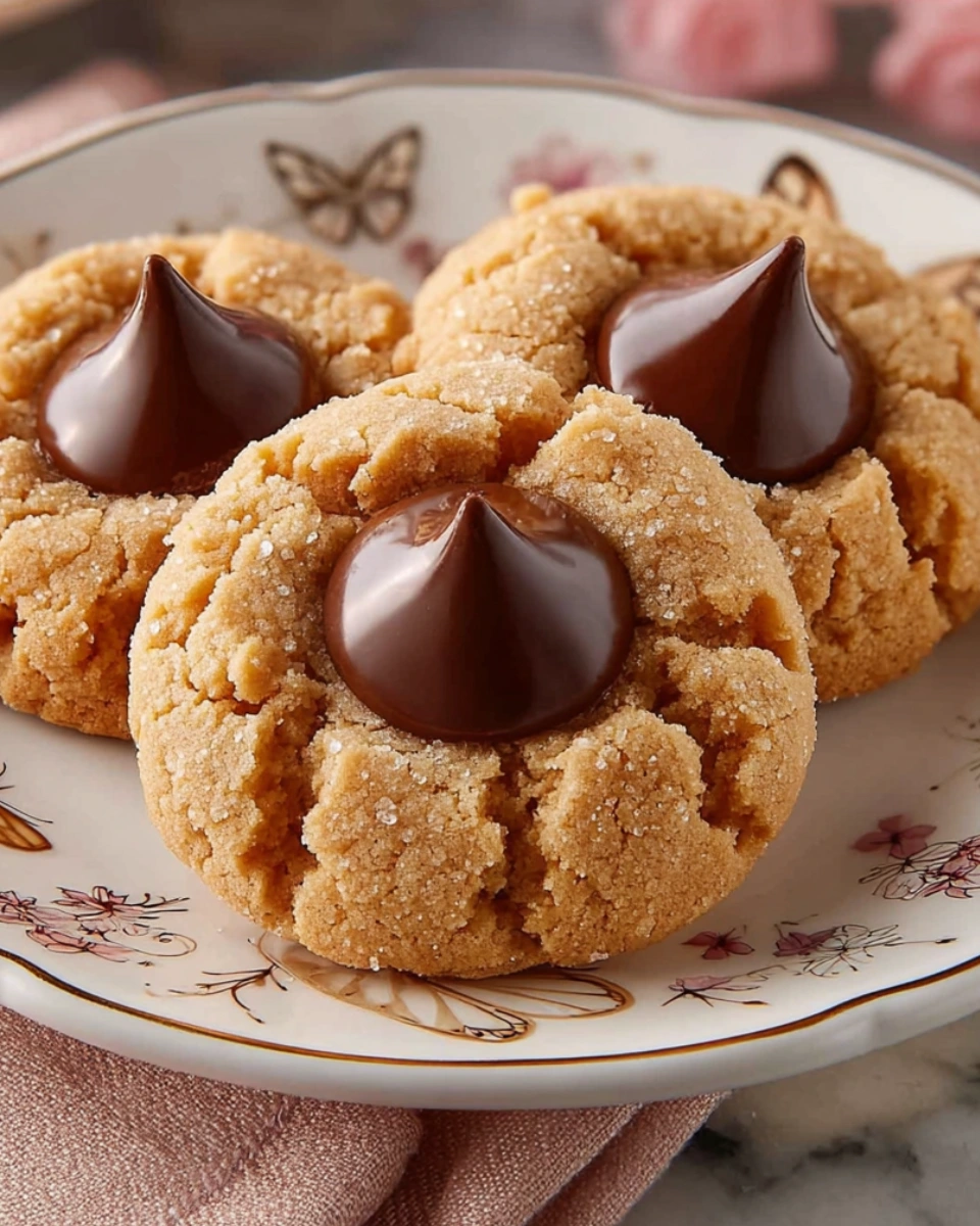 Peanut Butter Blossom Cookies Recipe
