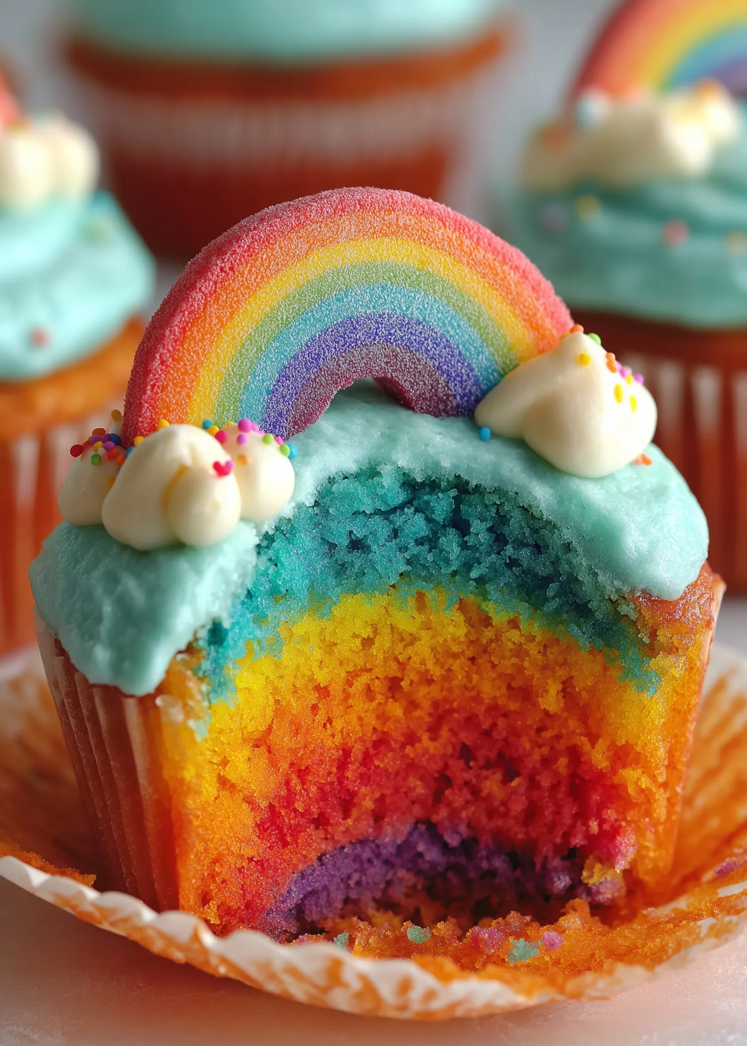Rainbow Cupcake Recipe