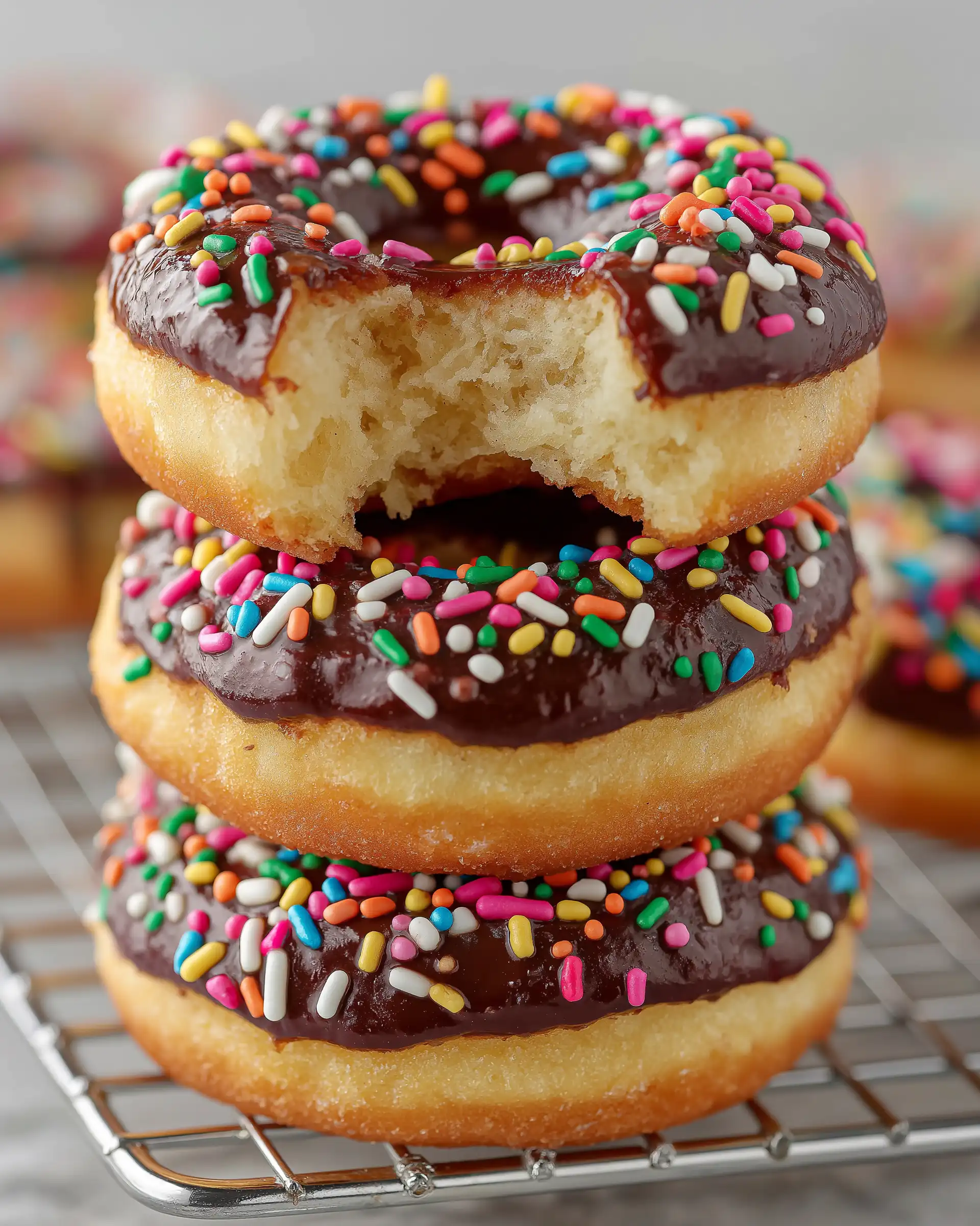 Baked Chocolate Frosted Donuts Recipe