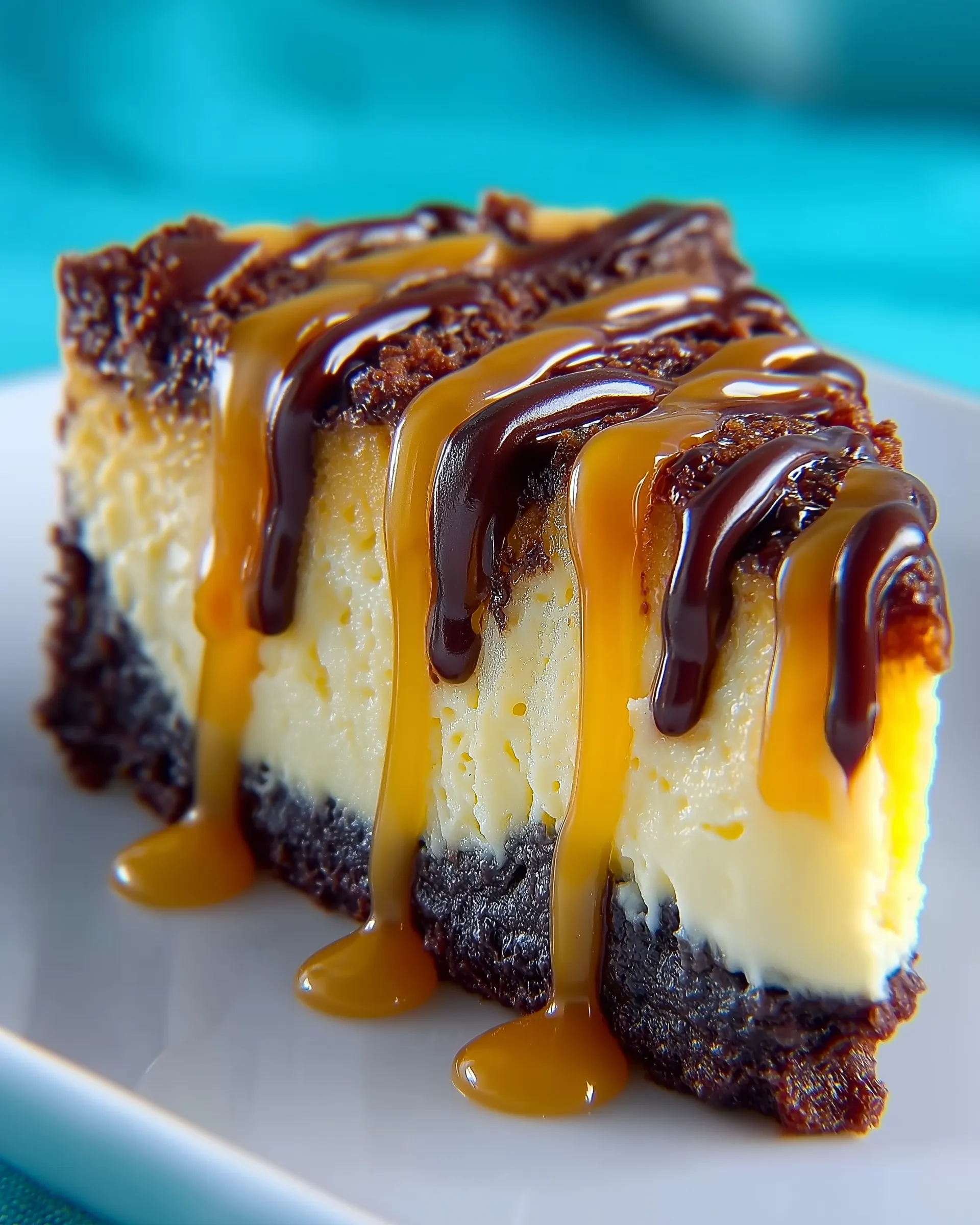 Caramel Brownie Cheesecake Recipe