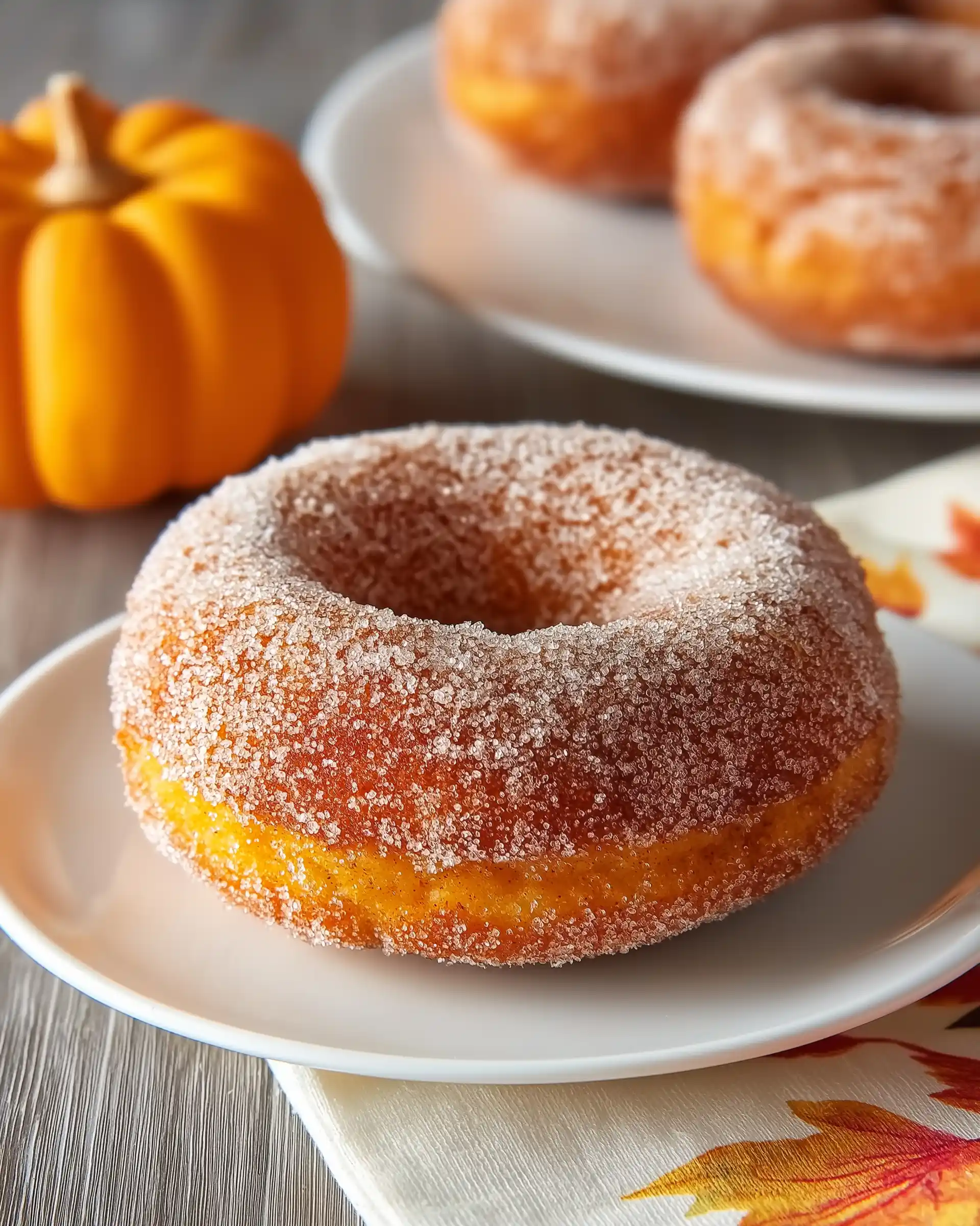 Cinnamon Sugar Pumpkin Donuts Recipe