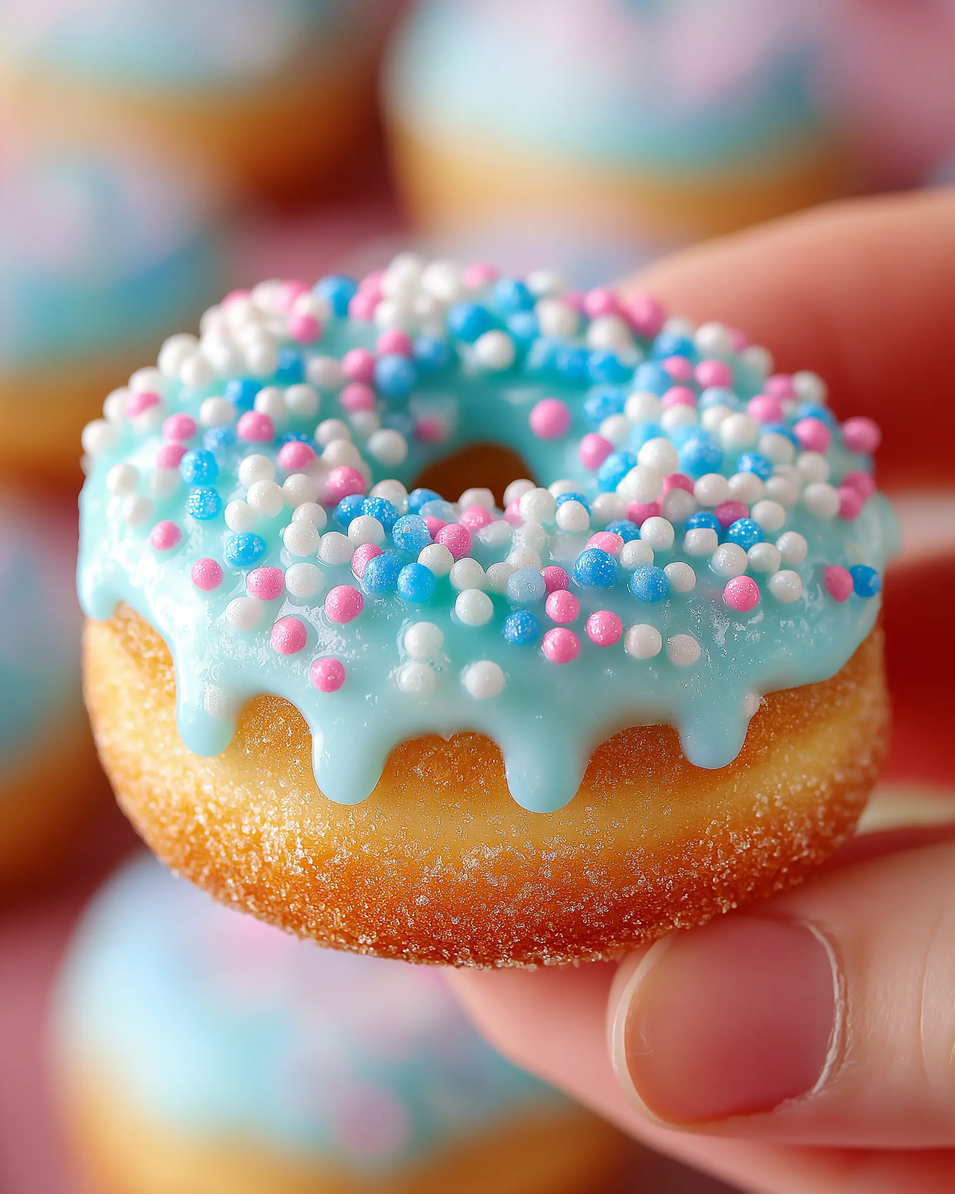 Cotton Candy Mini Donuts Recipe