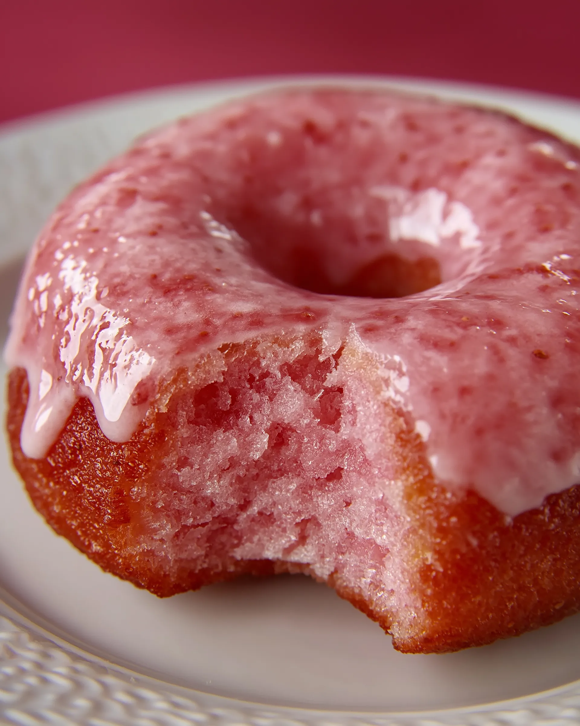 Glazed Strawberry Doughnuts Recipe