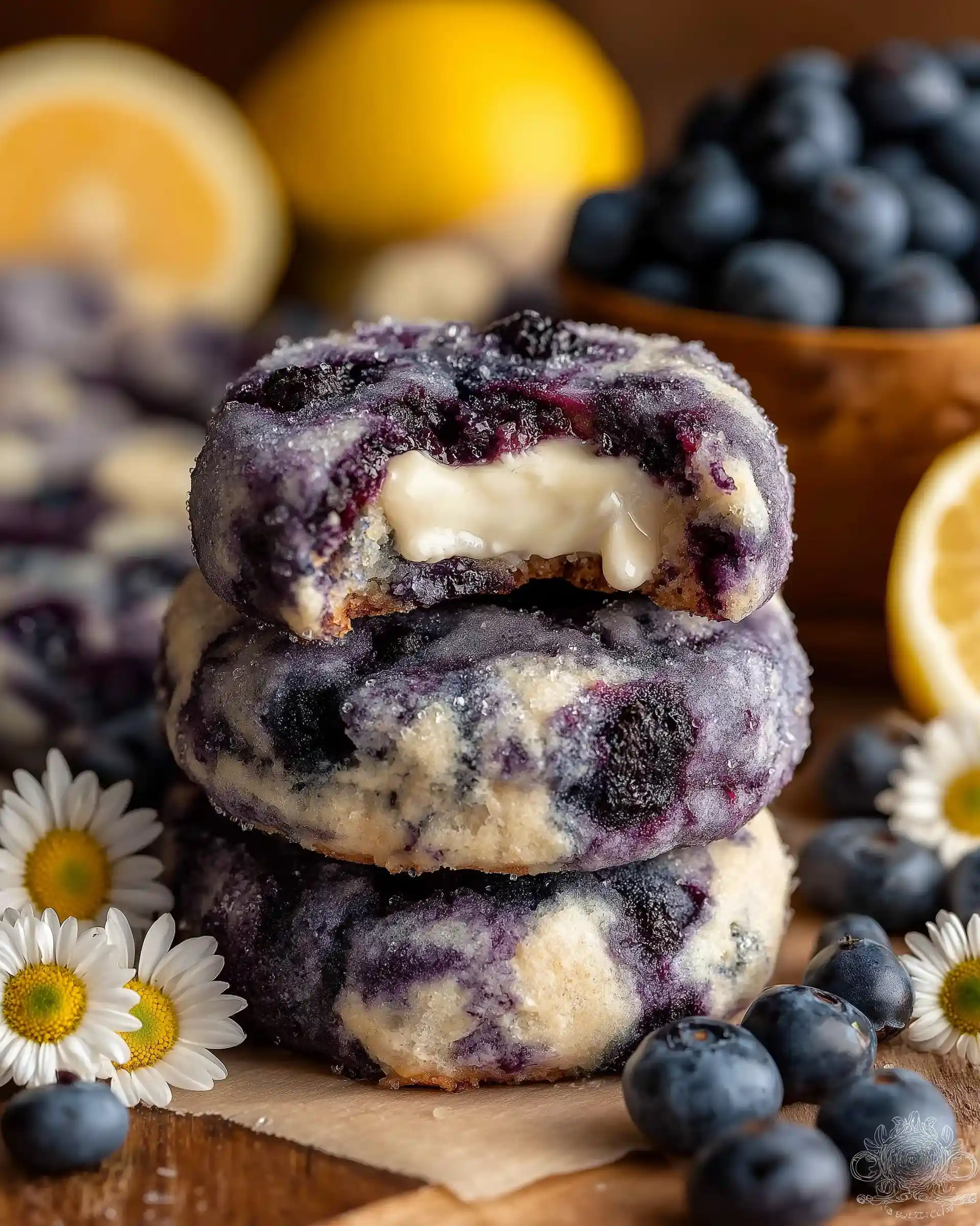 Lemon Blueberry Cheesecake Cookies Recipe