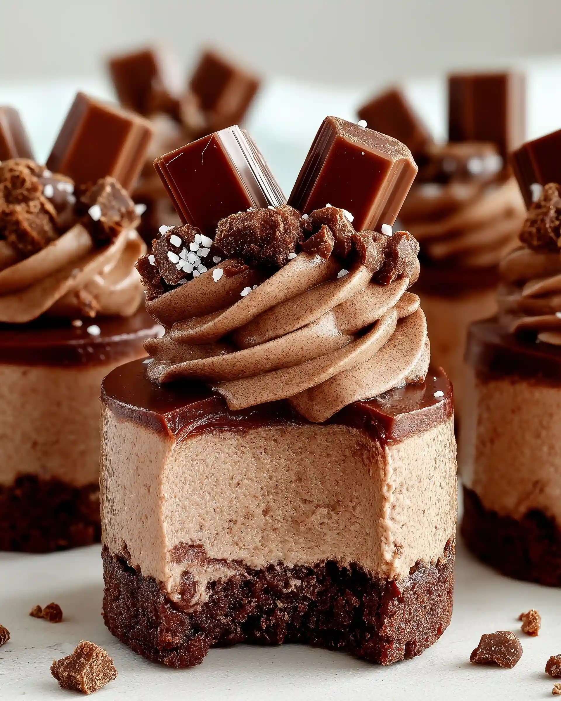 Mini No-Bake Kit Kat Cheesecakes Recipe