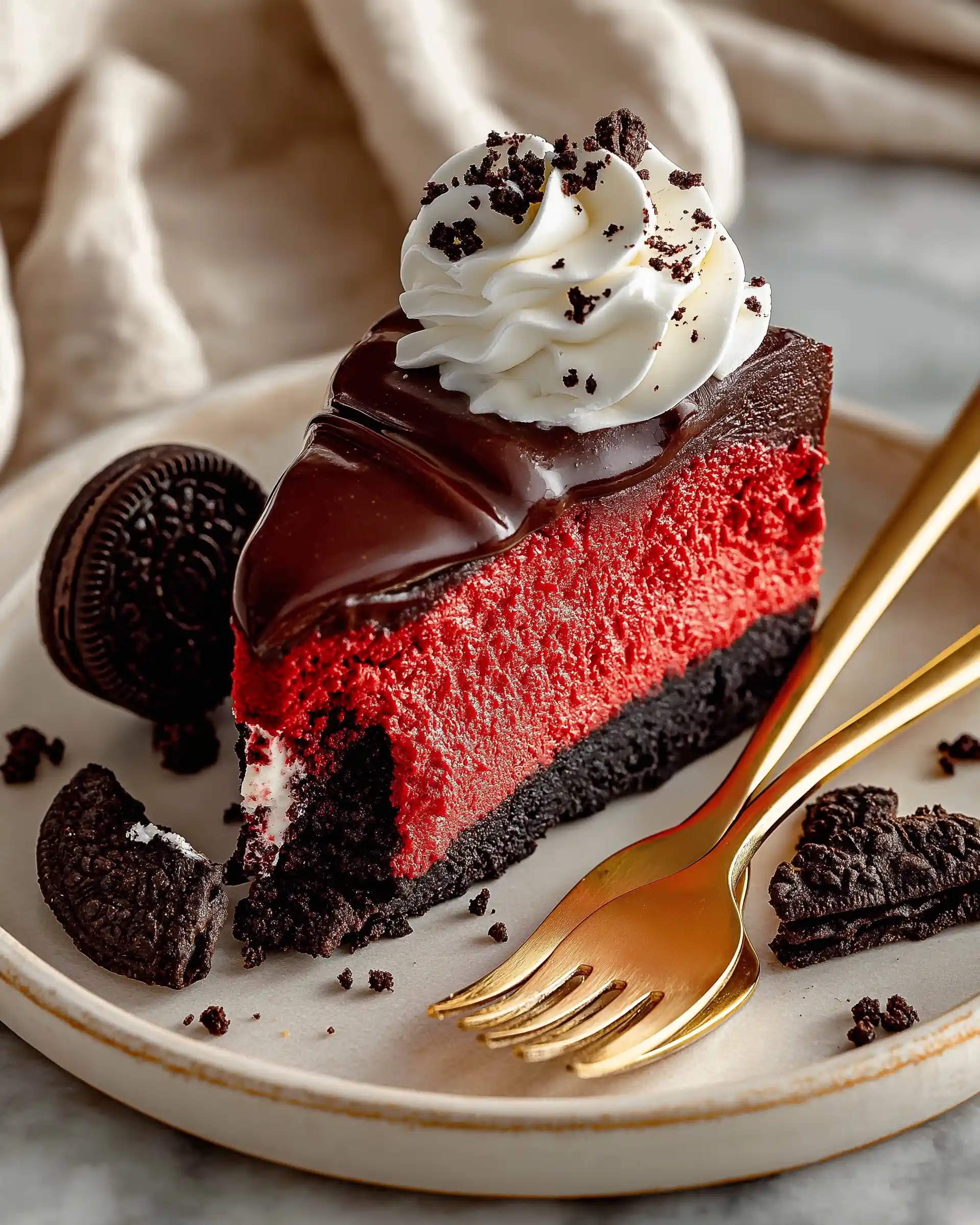 Red Velvet Oreo Cheesecake Recipe