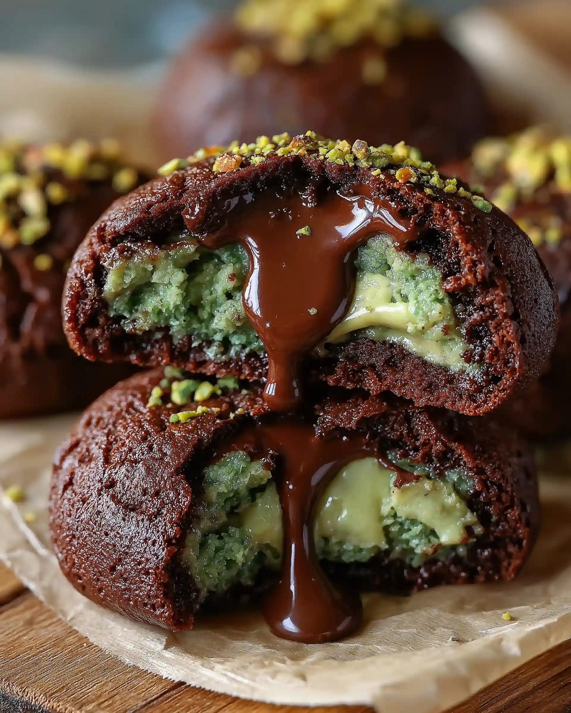 Chocolate Pistachio Kunafa Cookies Recipe