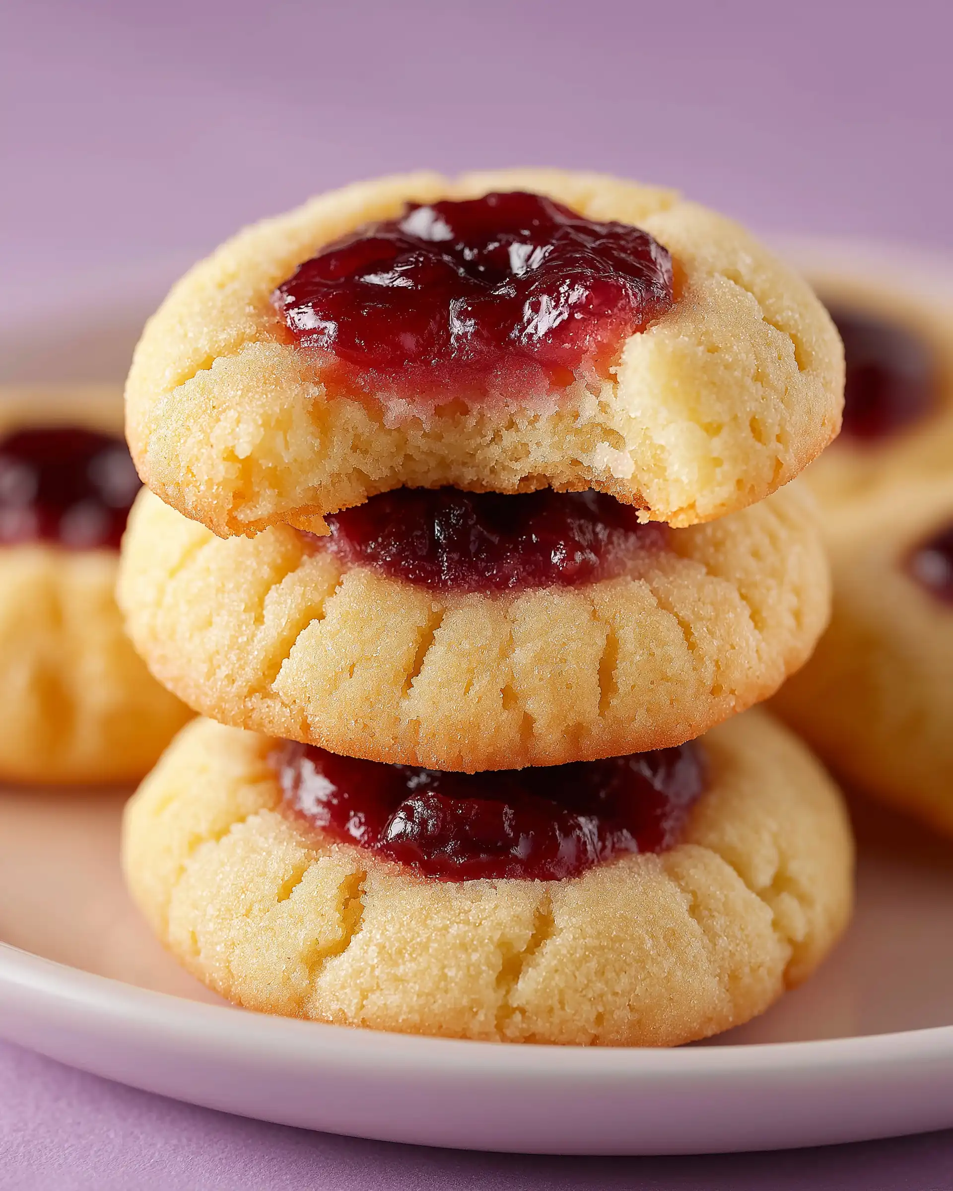 Easy Jam Drops Cookies Recipe