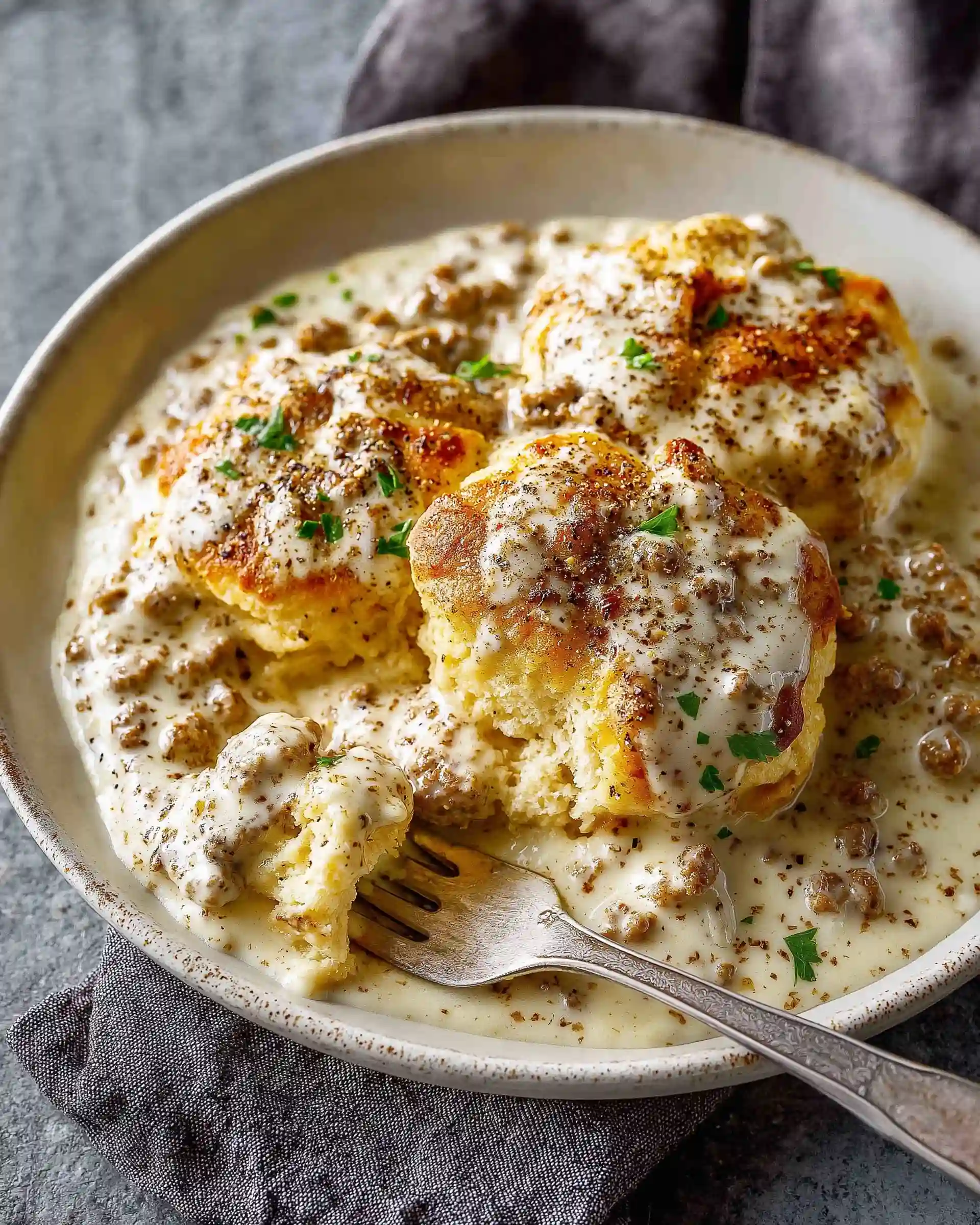 Homemade Biscuits and Gravy Recipe