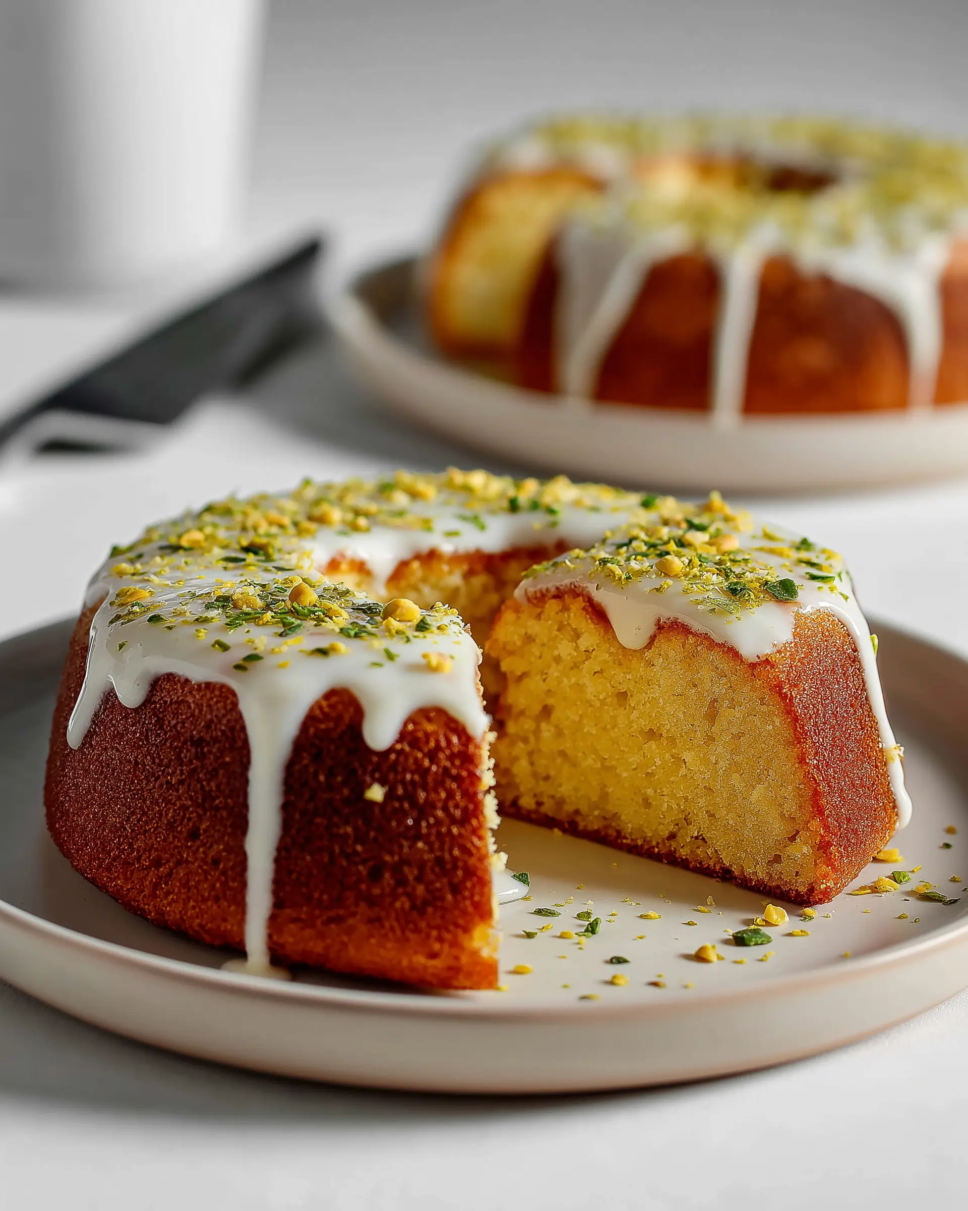 Lemon Olive Oil Pistachio Cake Recipe