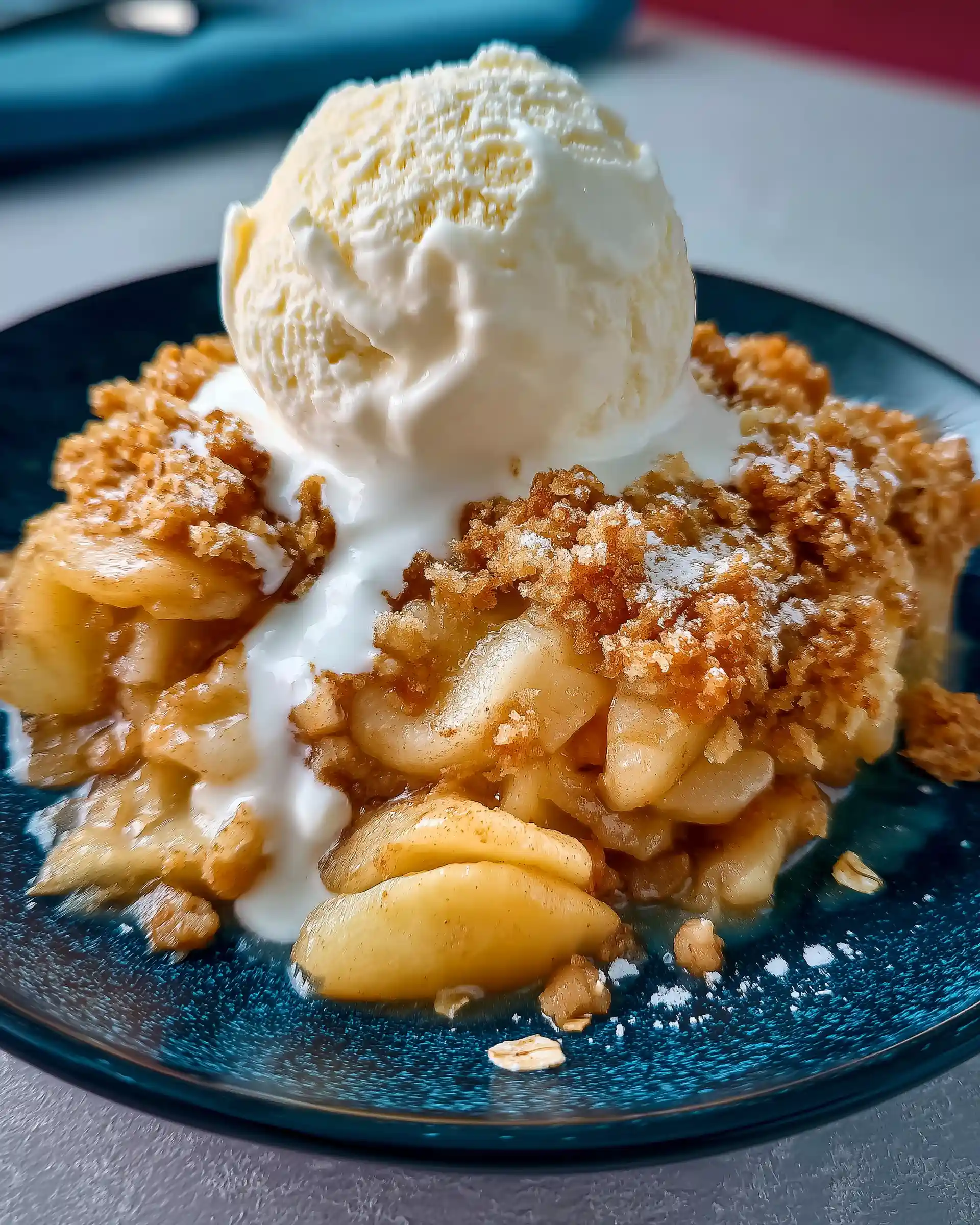 Easy Sugar Free Apple Crisp Skillet
