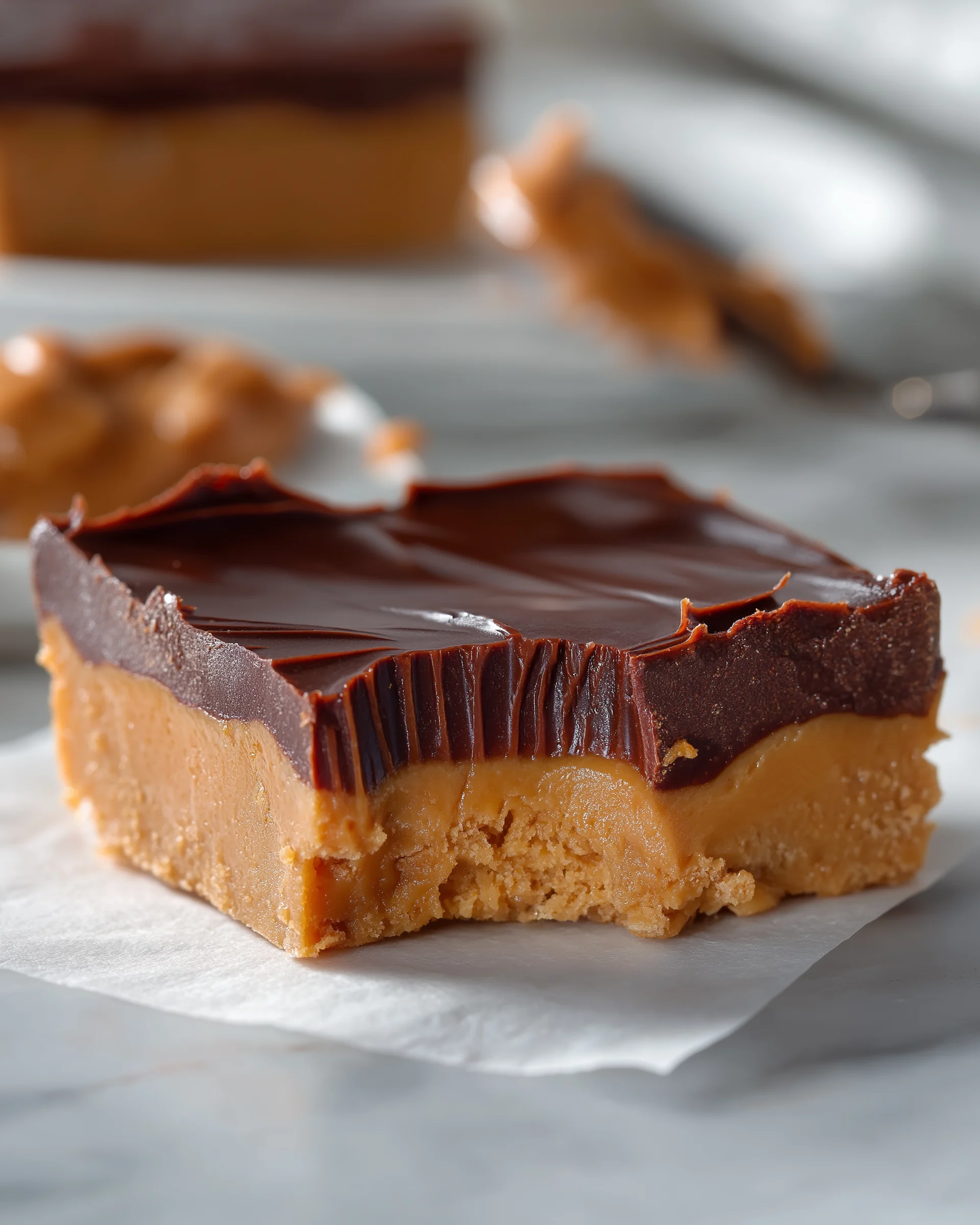 Low Carb Chocolate Peanut Butter Bars