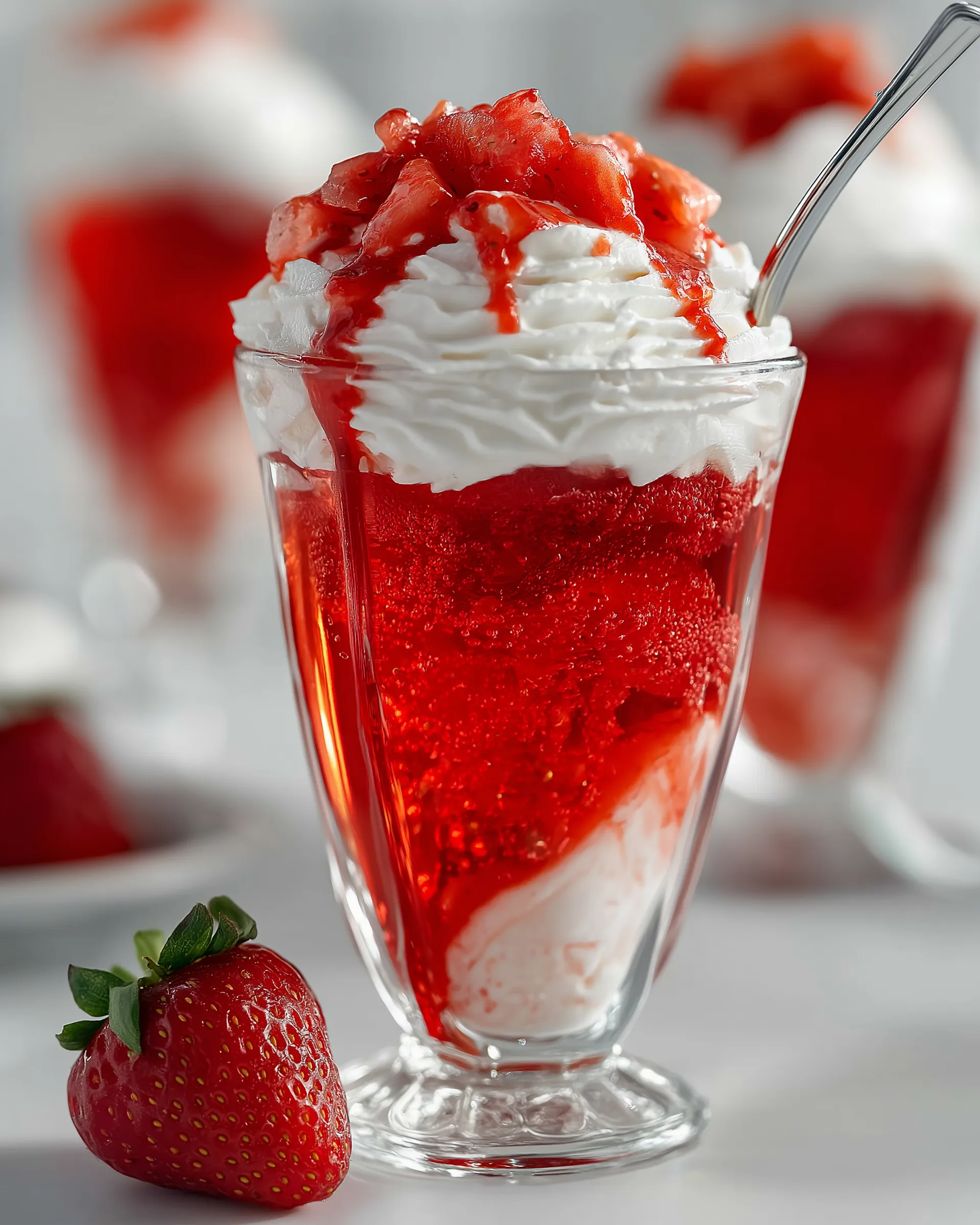 Low Carb Sugar Free Strawberry Parfait Cups