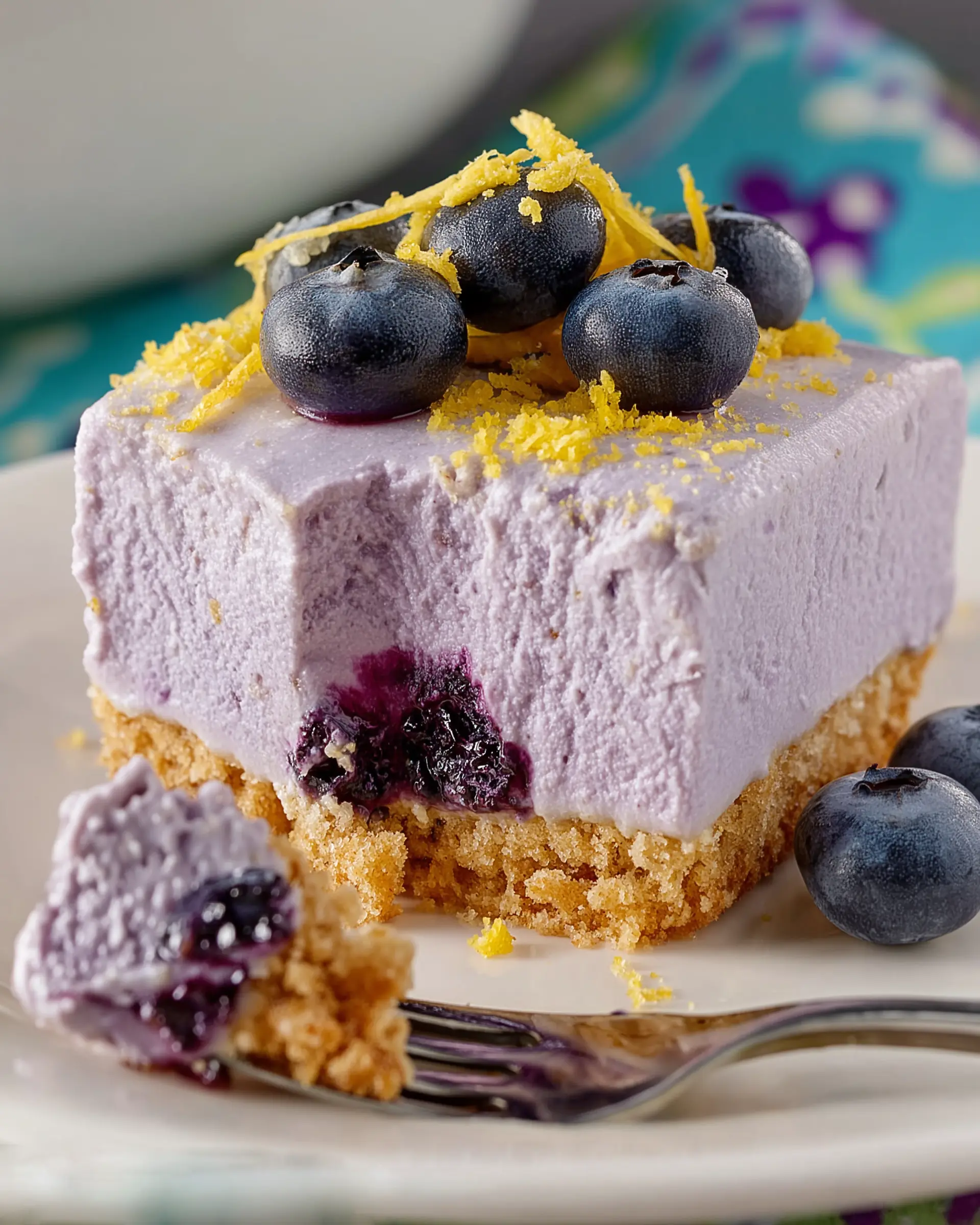 No-Bake Blueberry Cream Pie (Sugar Free)