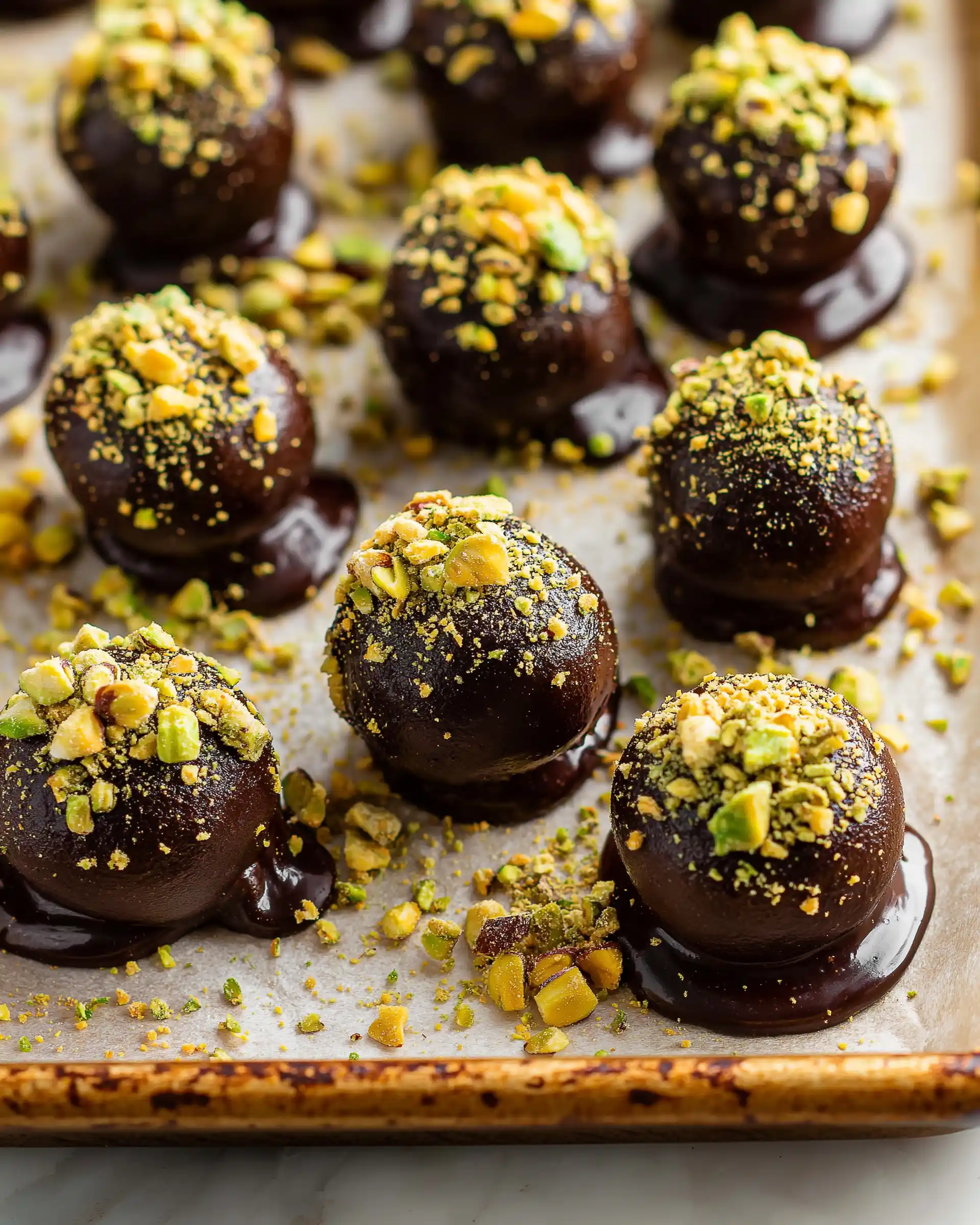 Pistachio Chocolate Balls Recipe