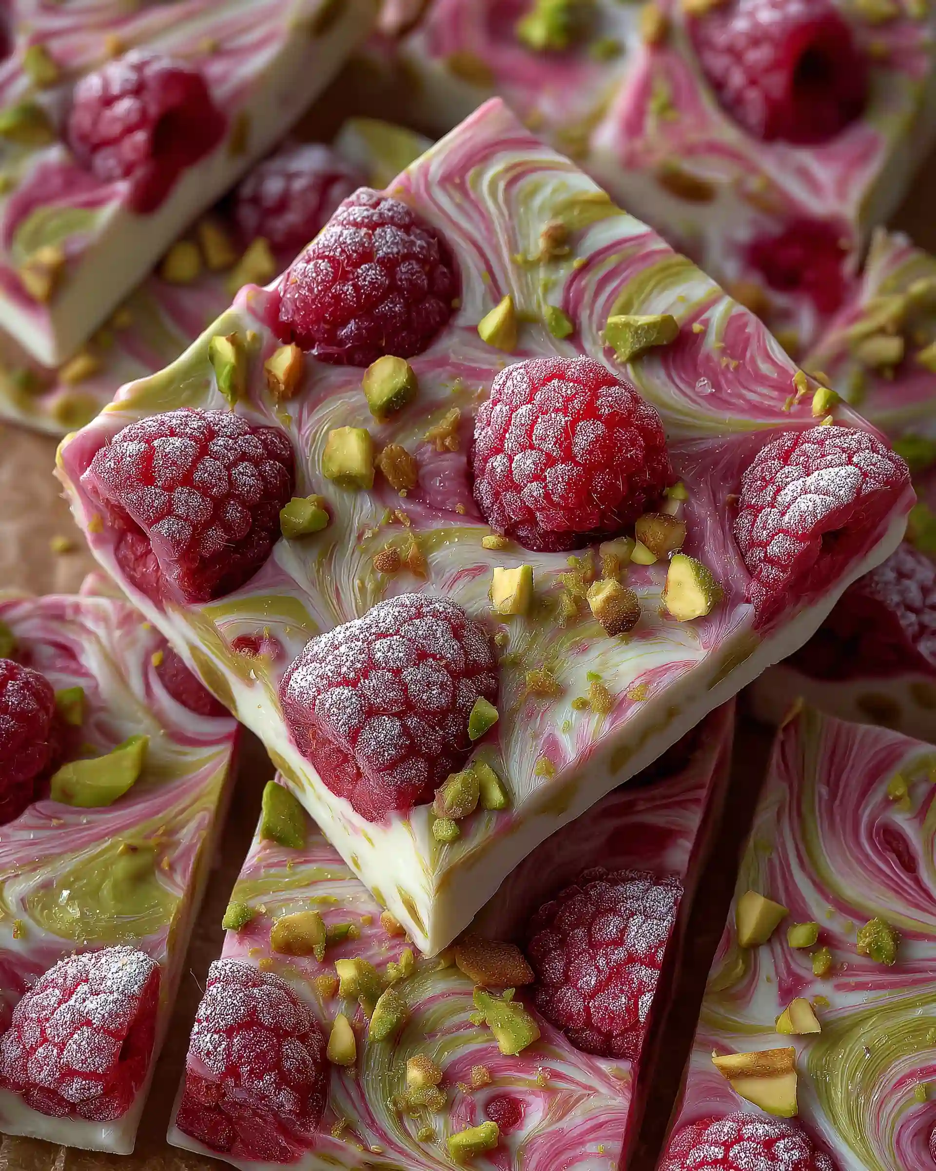 Raspberry and Pistachio Yogurt Bark Recipe