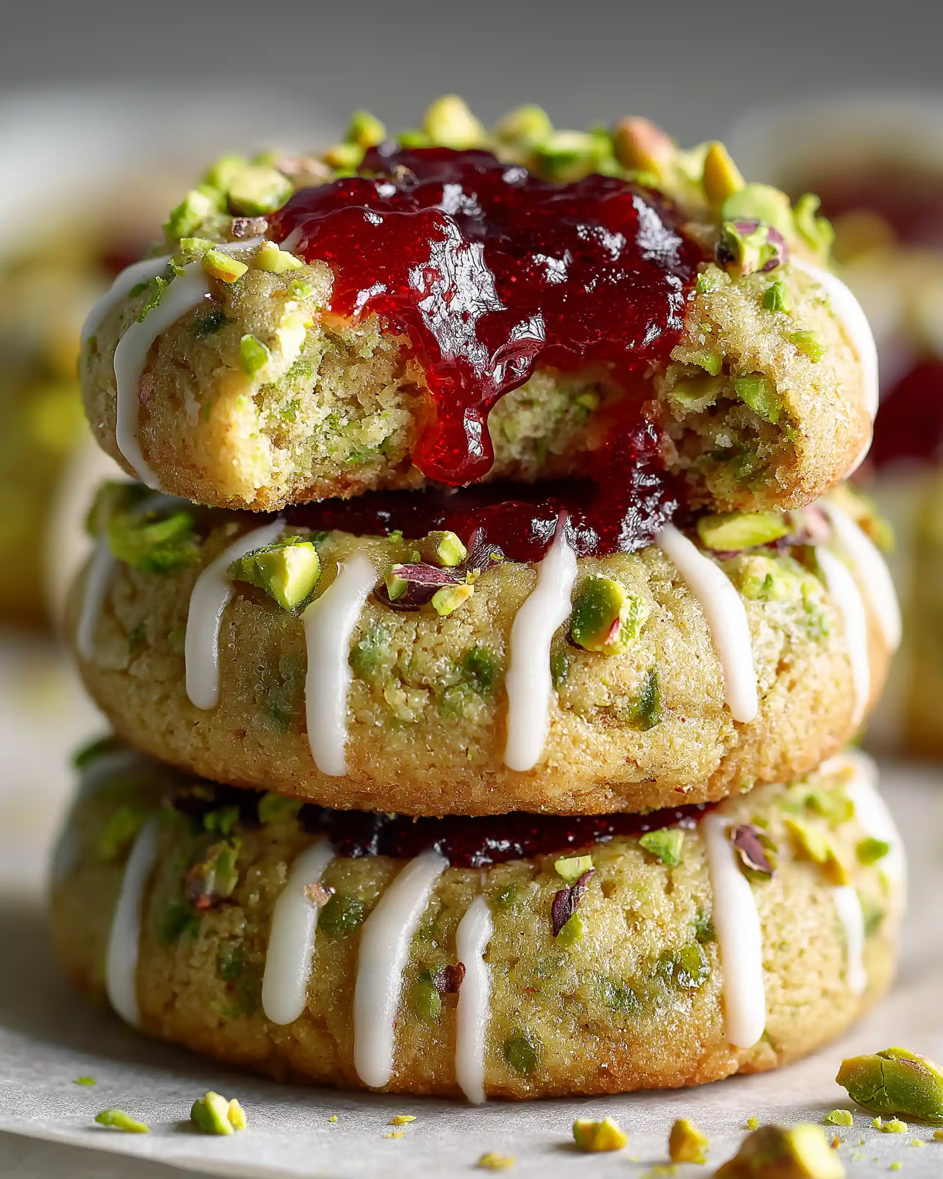 Vegan Pistachio Thumbprint Cookies Recipe