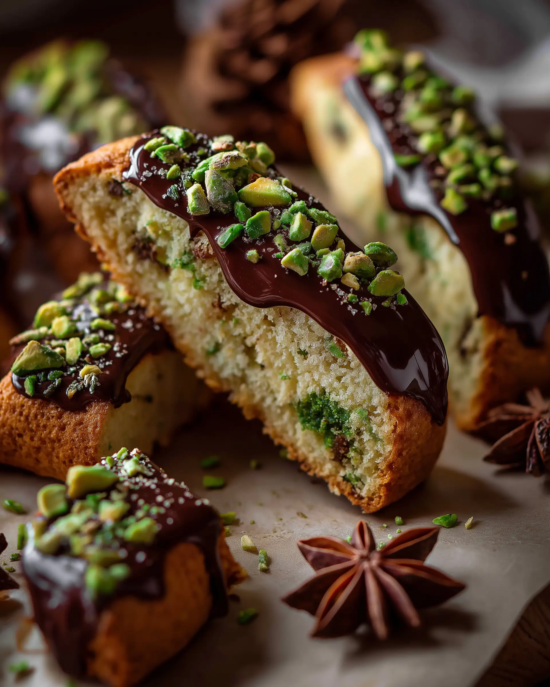 Chocolate Pistachio Biscotti Recipe