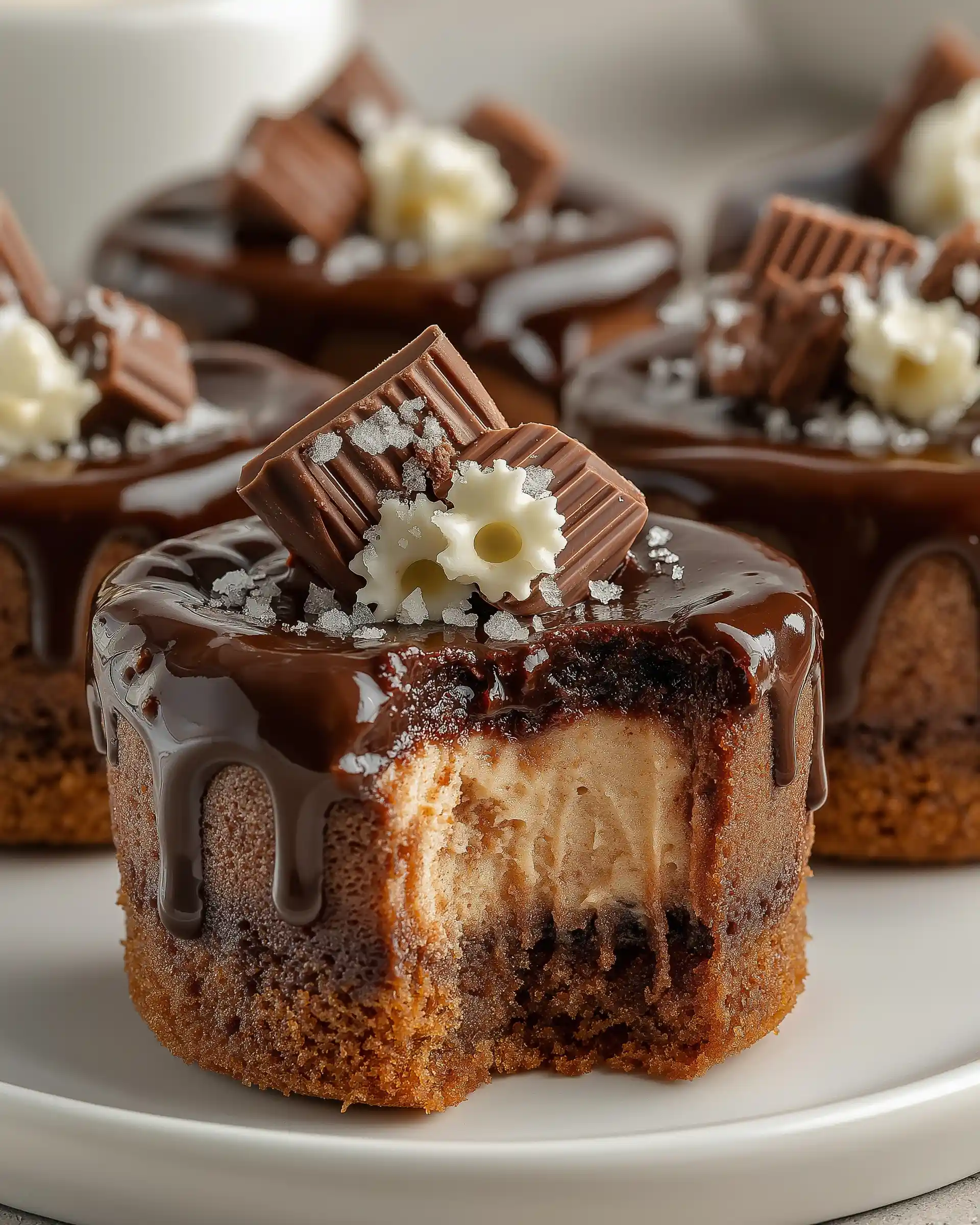 Sugar Free Chocolate Swirl Cheesecake Bites