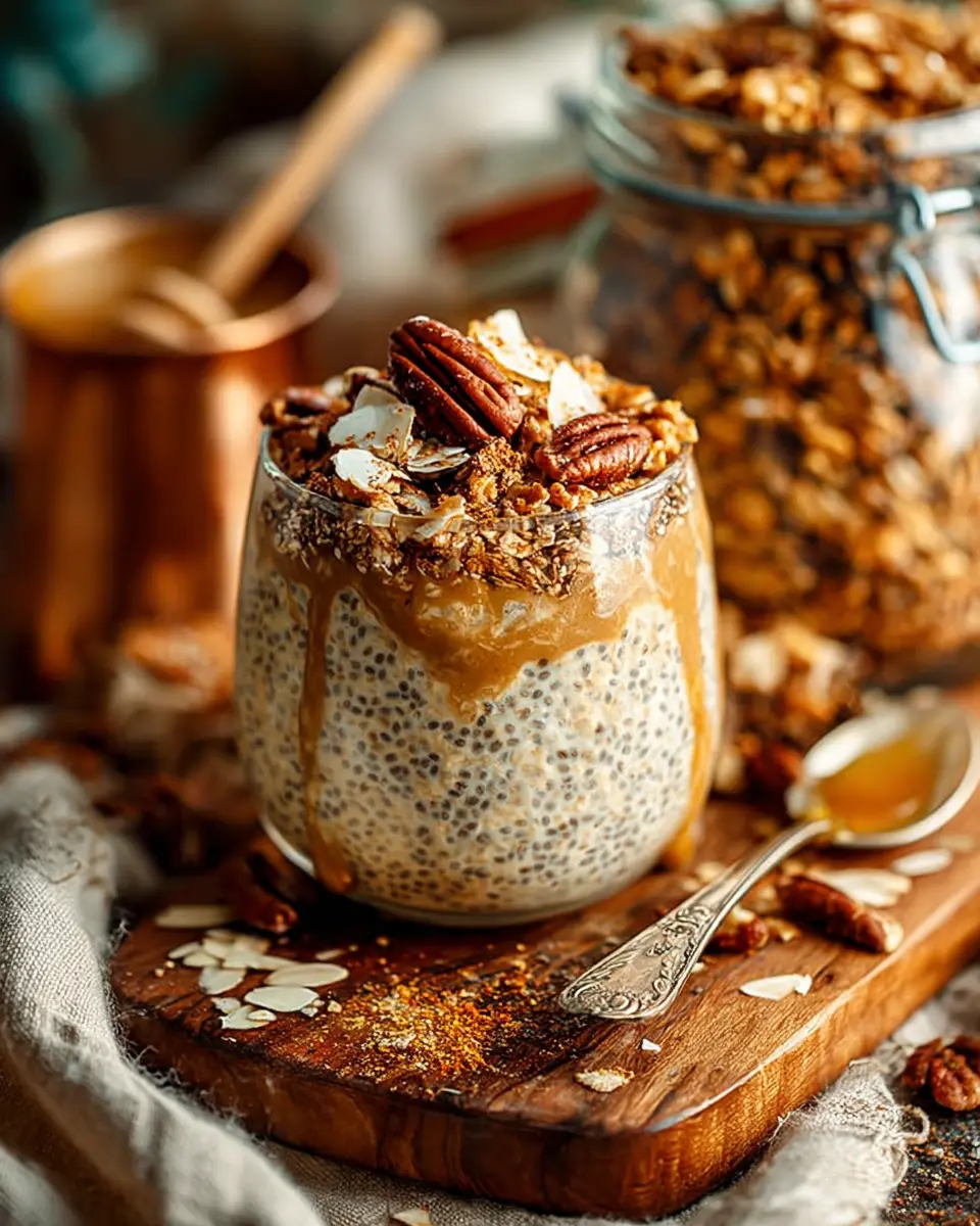 Almond Butter High-Protein Overnight Oats