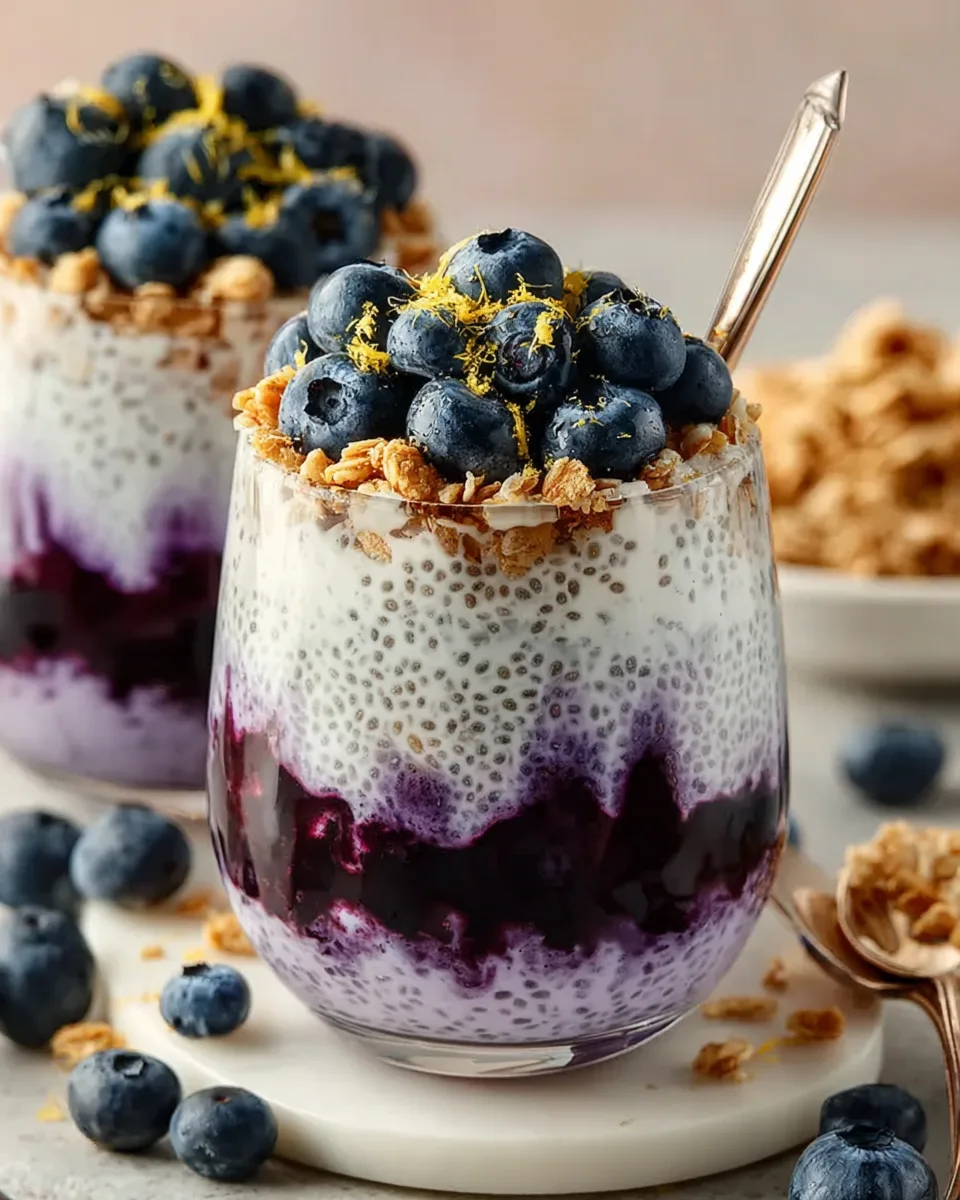 Blueberry Lemon Protein Overnight Oats