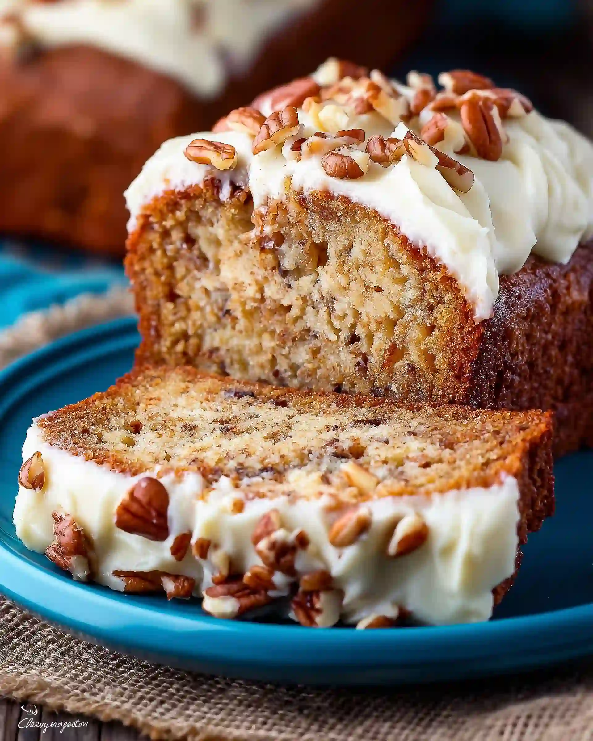 Brown Sugar Bread with Cream Cheese Frosting