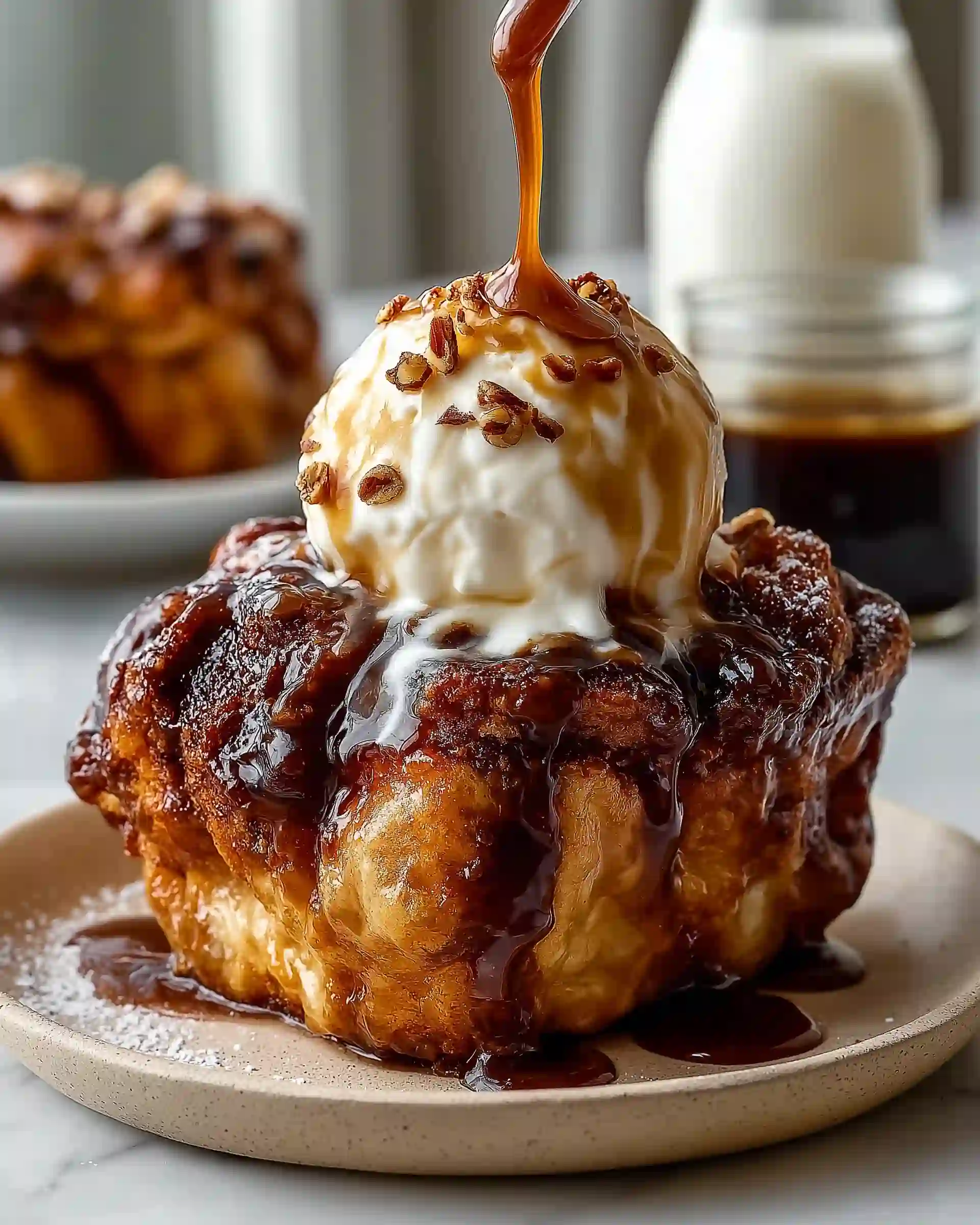 Brown Sugar Bread with Toffee Glaze
