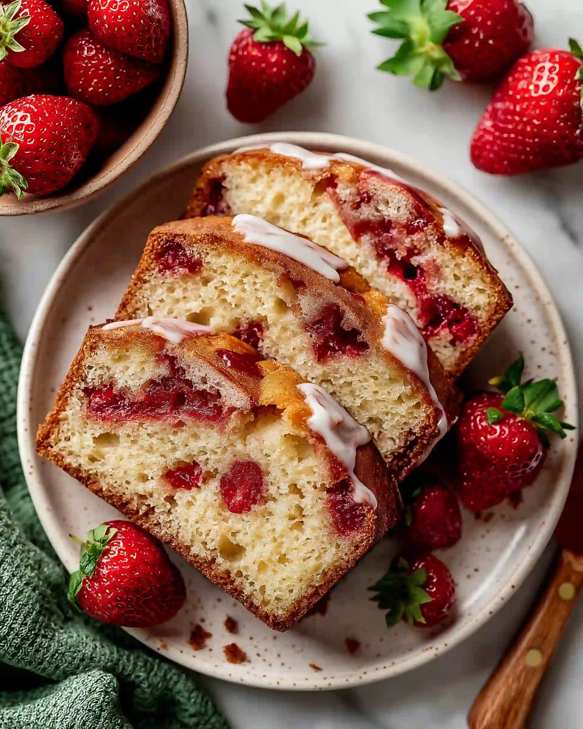 Brown Sugar Easy Strawberry Bread
