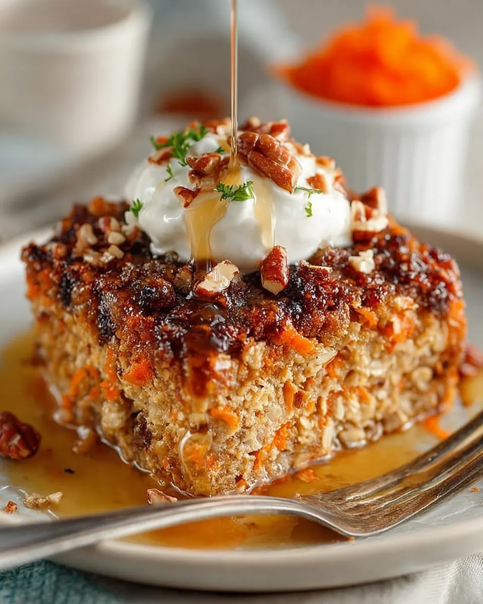 Carrot Cake Baked Oatmeal