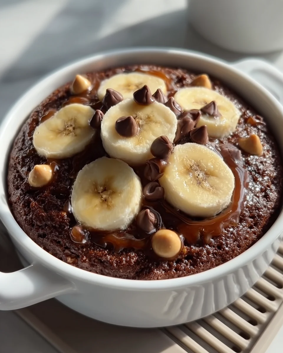 chocolate peanut butter banana bread baked oatmeal