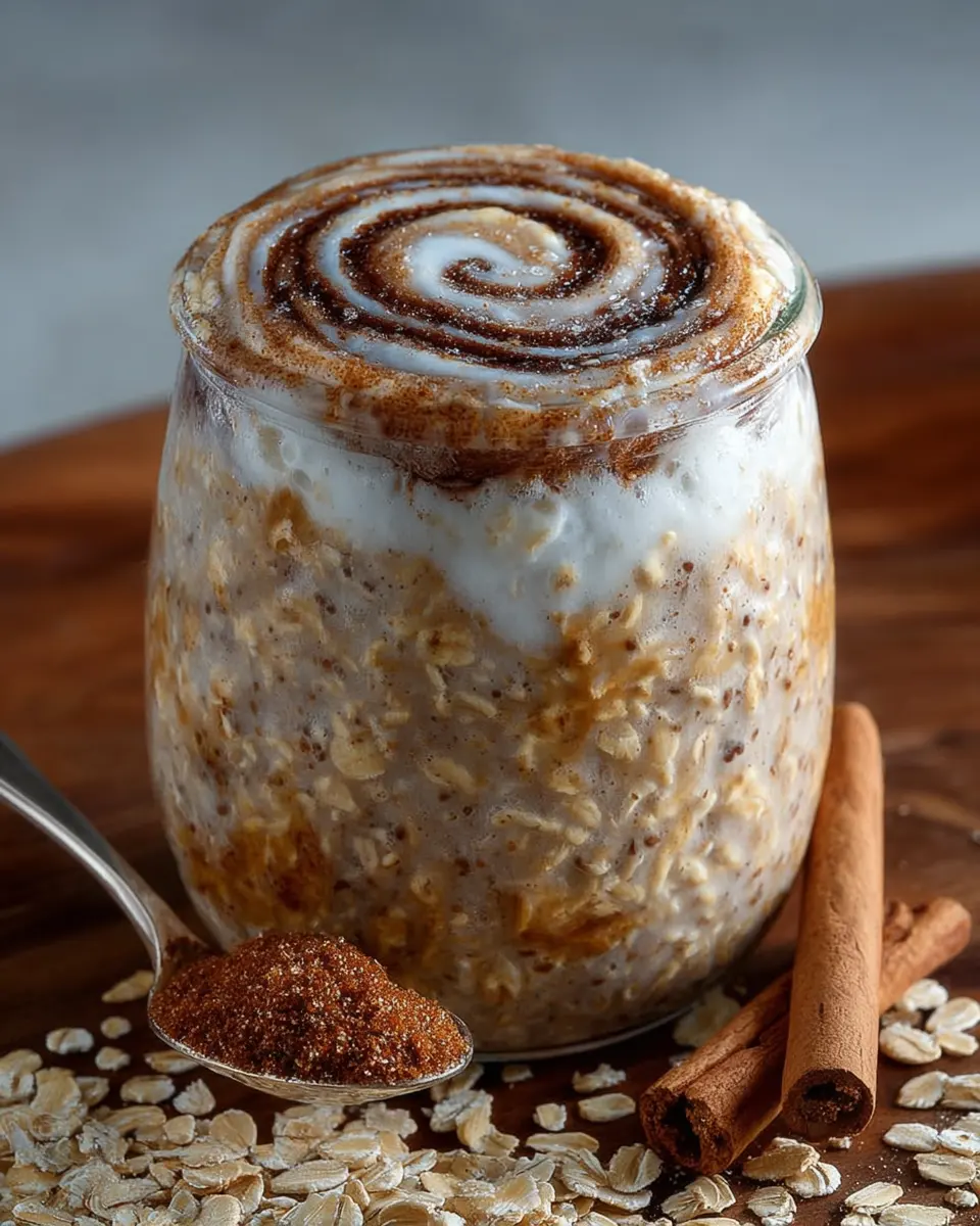 Cinnamon Roll Overnight Oats