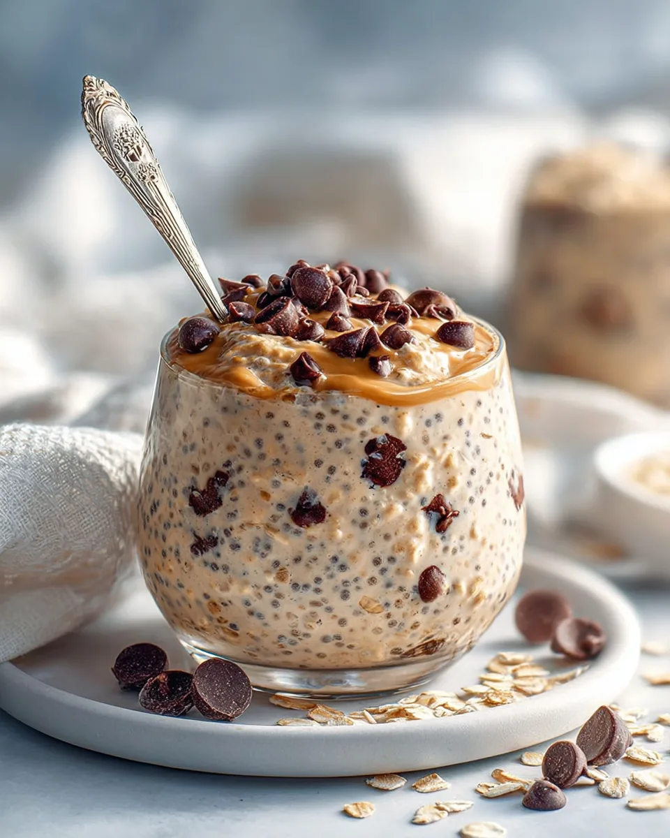 Cookie Dough Protein Overnight Oats