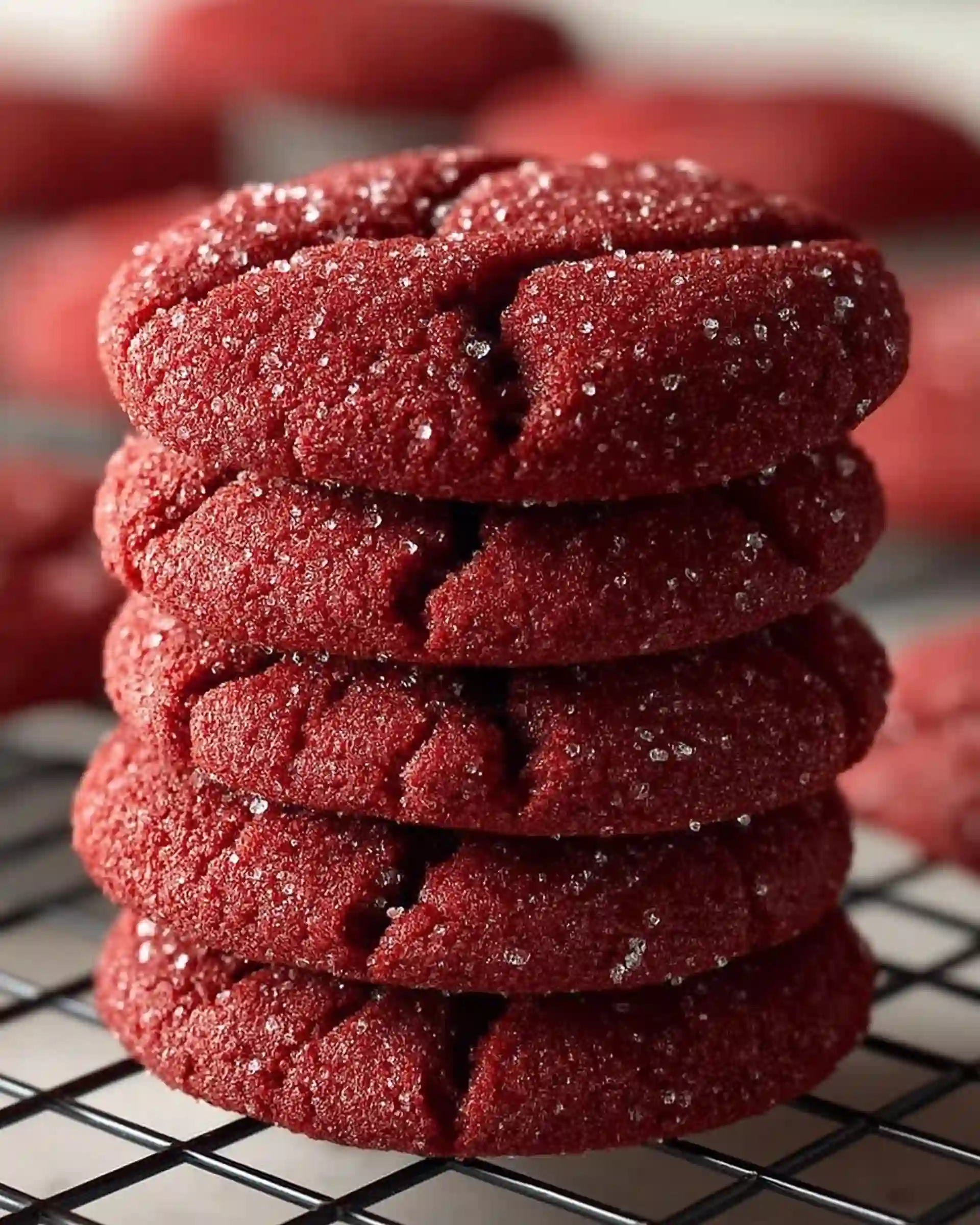 Red Velvet Snickerdoodles, Stunning Holiday Color