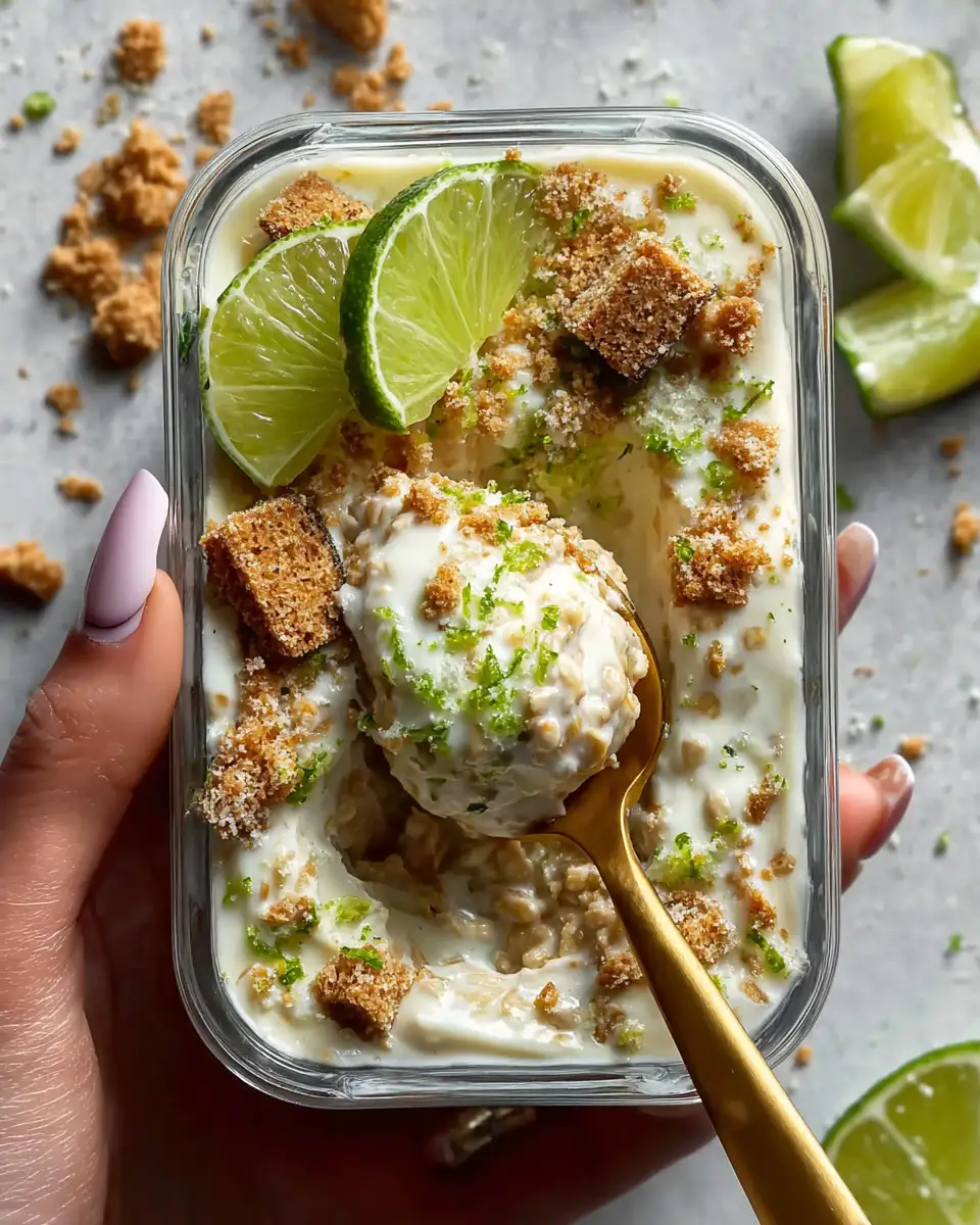 Gluten Free Key Lime Pie Overnight Oats