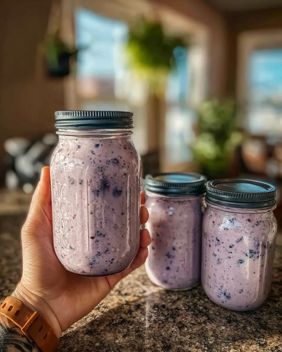 Greek Yogurt Blueberry High-Protein Oats