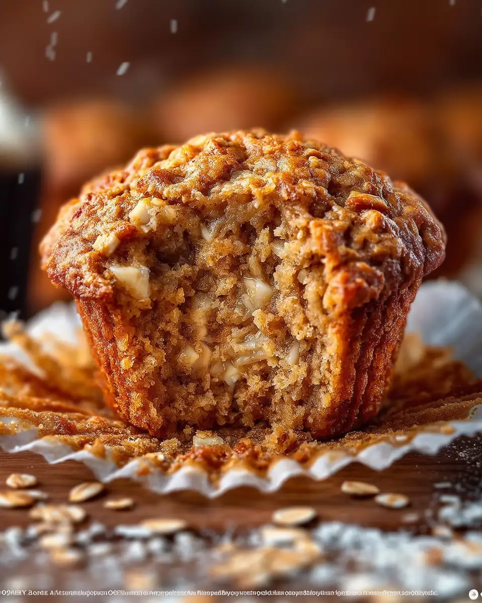 Healthy Oatmeal and Apple Protein Muffins